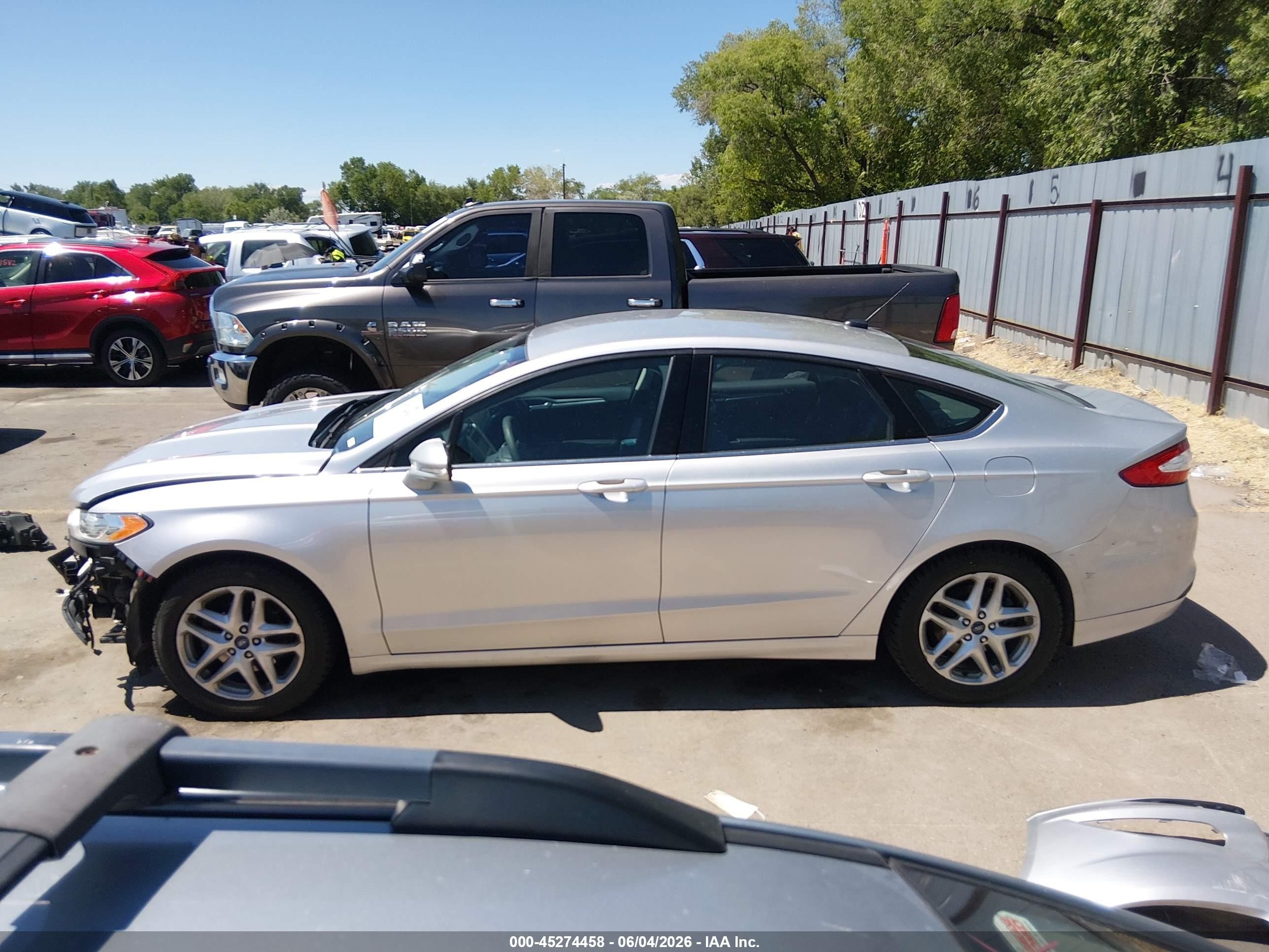 2013 Ford Fusion Se Silver vin: 3FA6P0H74DR177976
