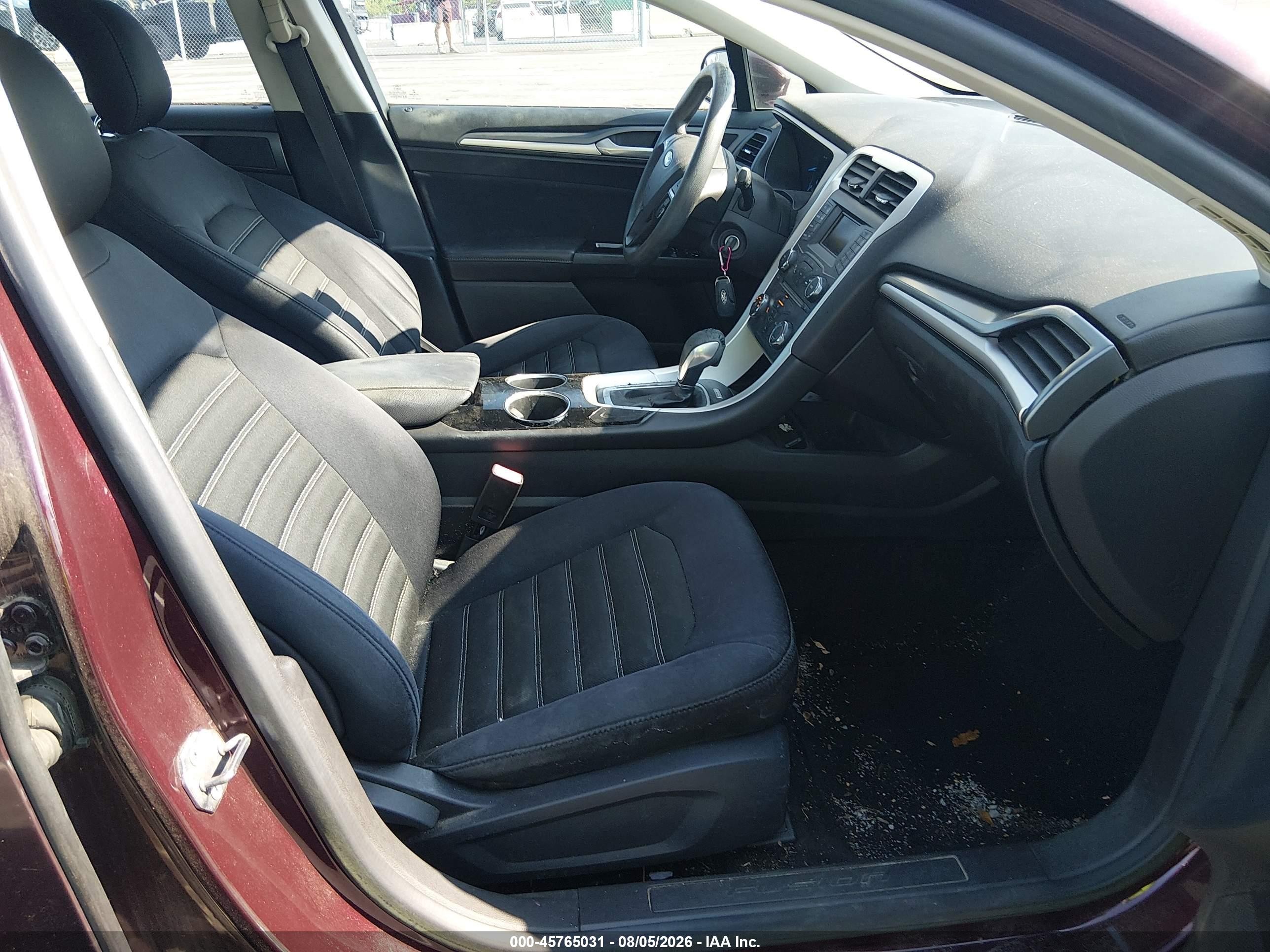 2013 Ford Fusion Se Maroon vin: 3FA6P0H74DR204772