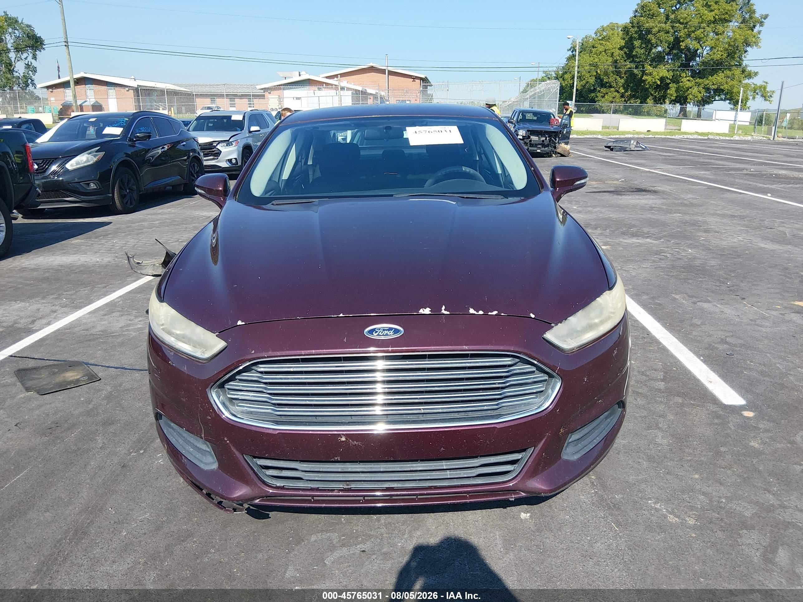 2013 Ford Fusion Se Maroon vin: 3FA6P0H74DR204772