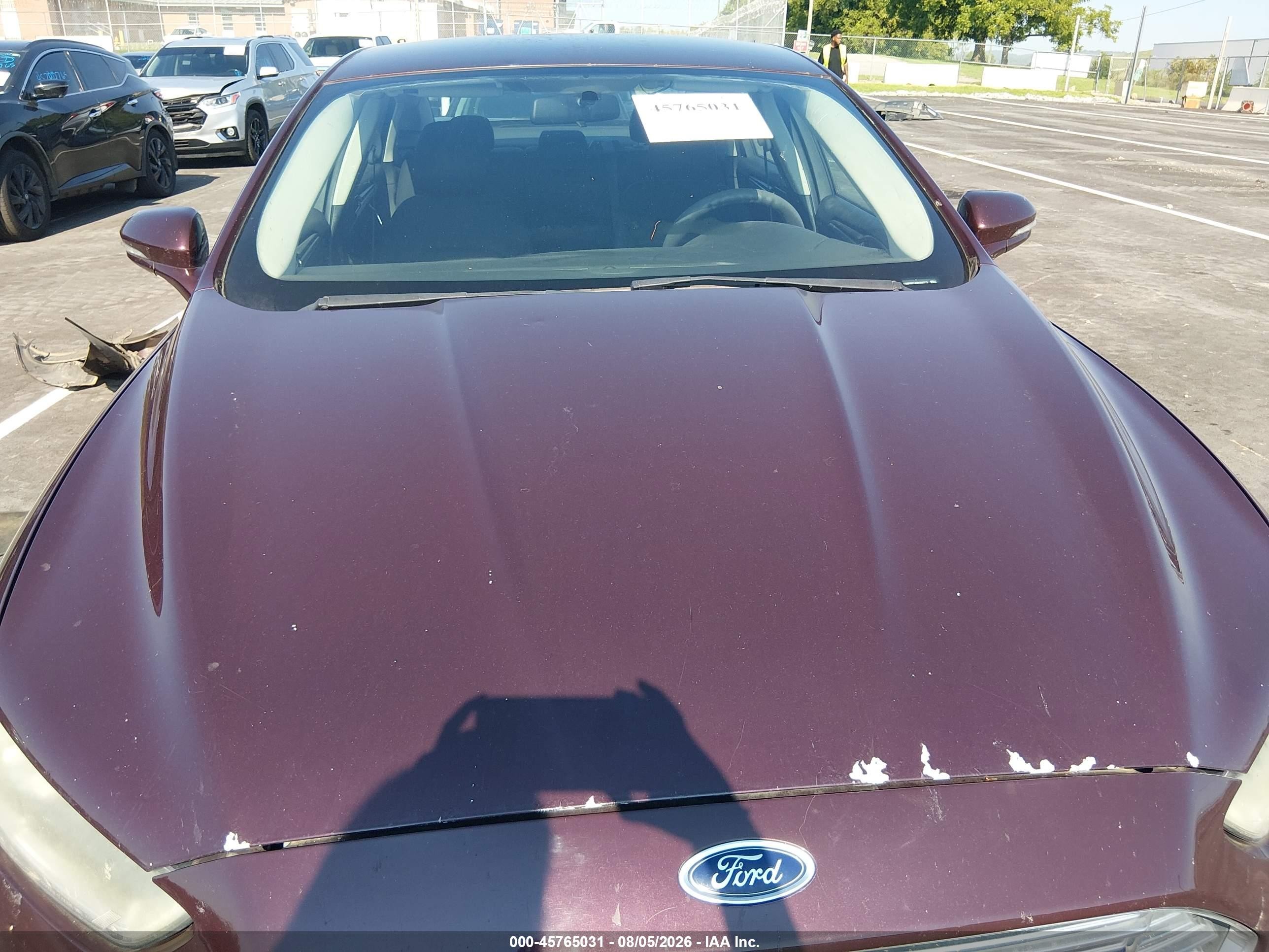 2013 Ford Fusion Se Maroon vin: 3FA6P0H74DR204772