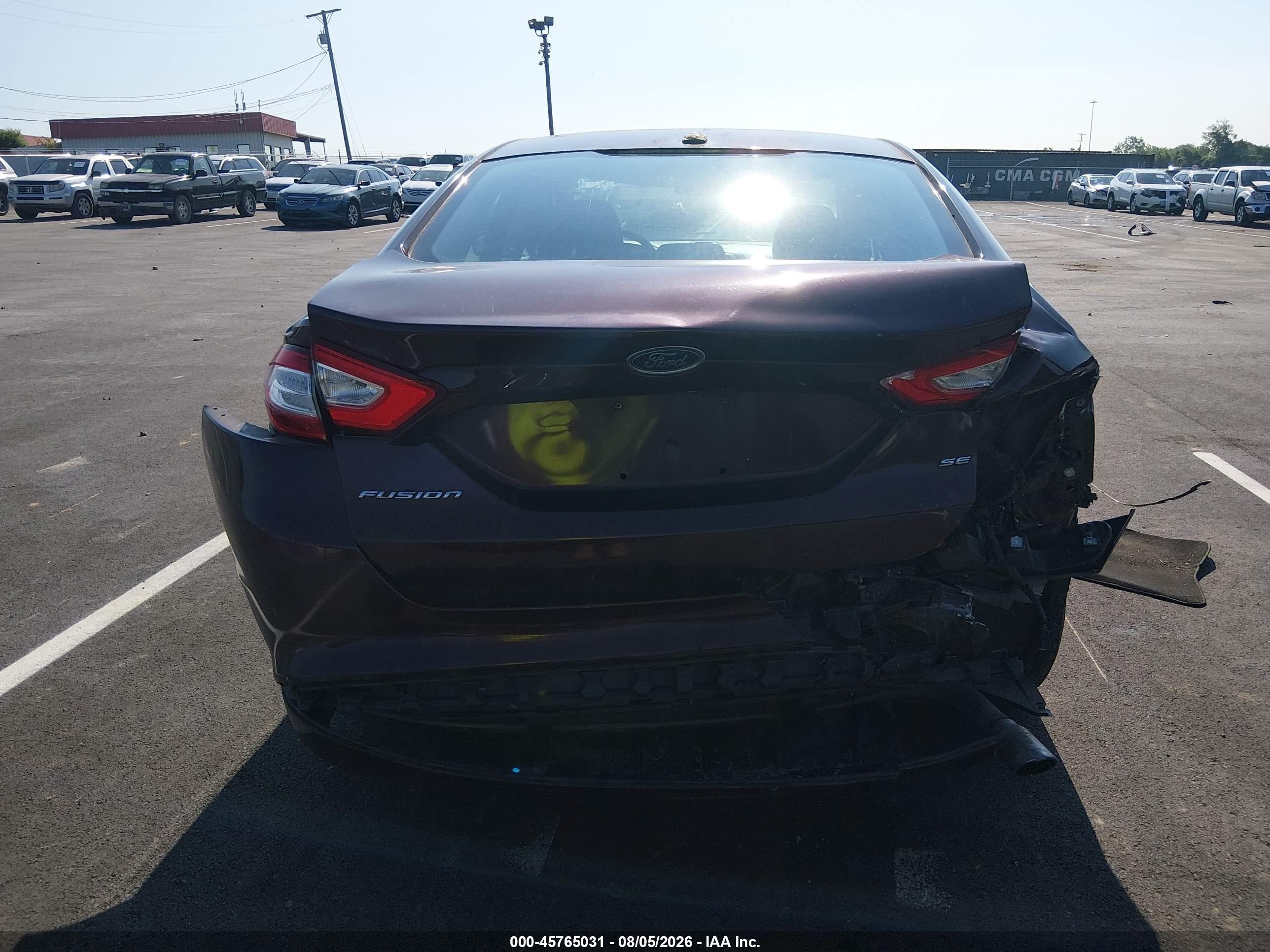 2013 Ford Fusion Se Maroon vin: 3FA6P0H74DR204772