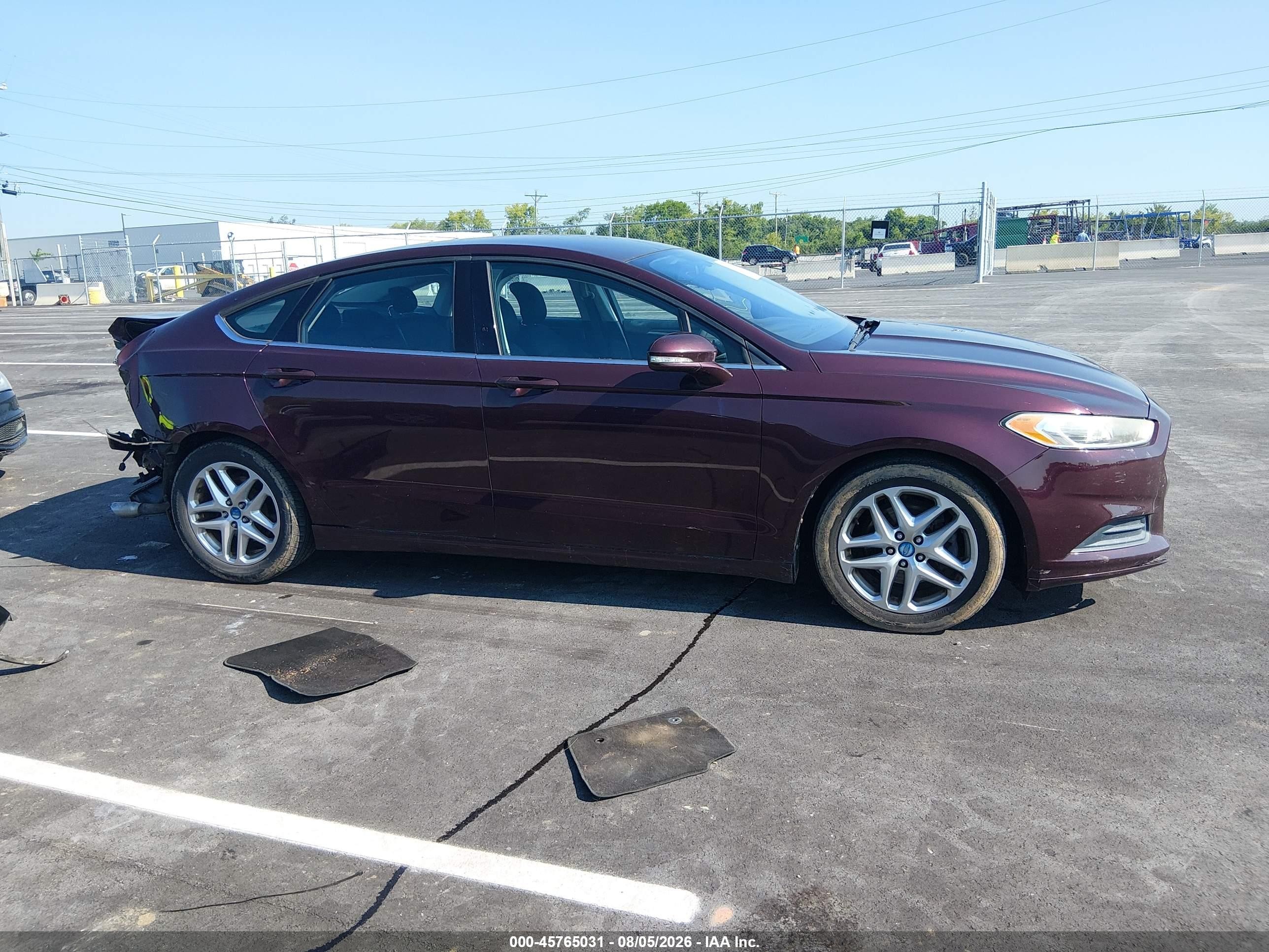 2013 Ford Fusion Se Maroon vin: 3FA6P0H74DR204772