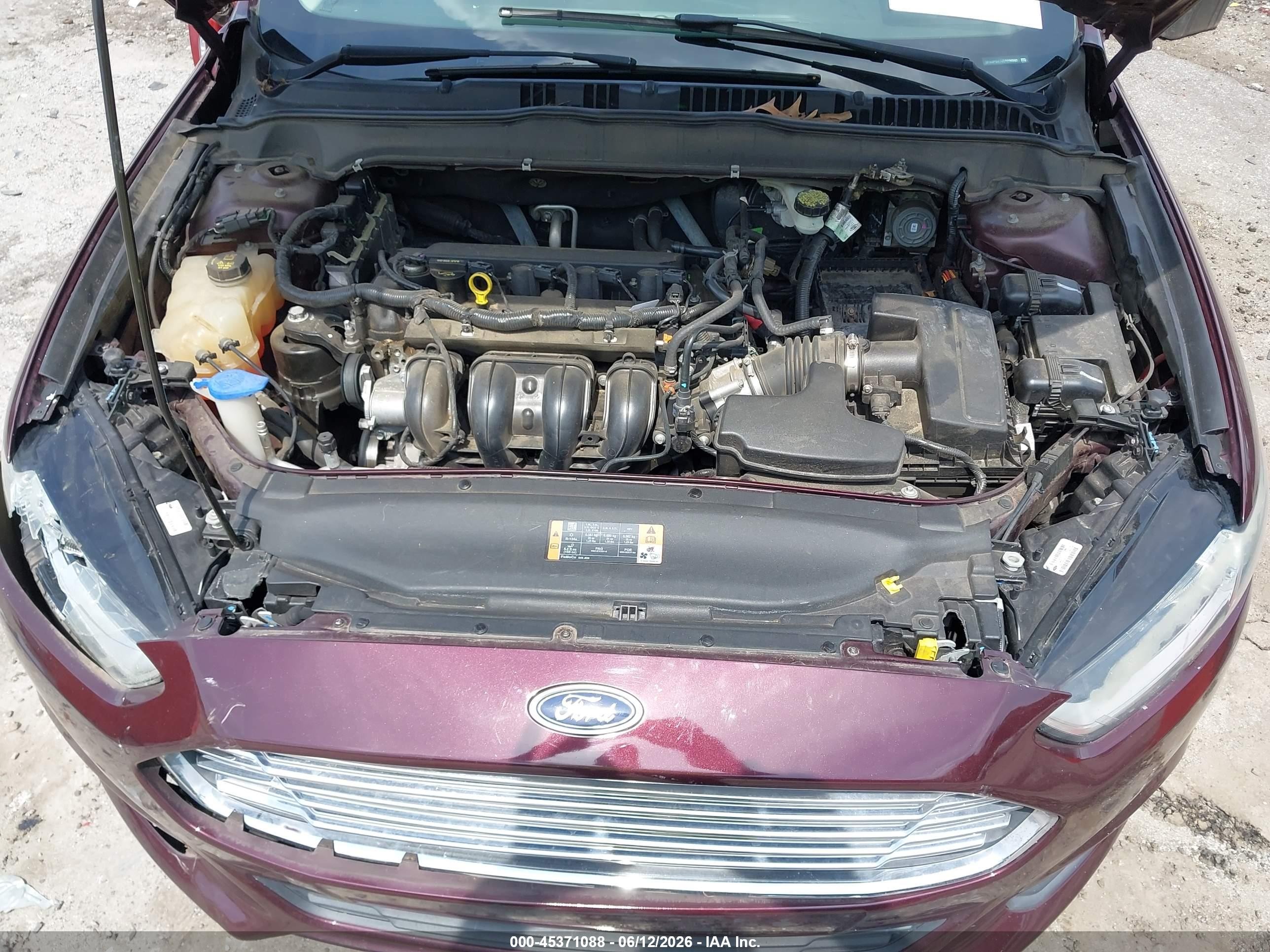 2013 Ford Fusion Se Бордовый vin: 3FA6P0H74DR230207