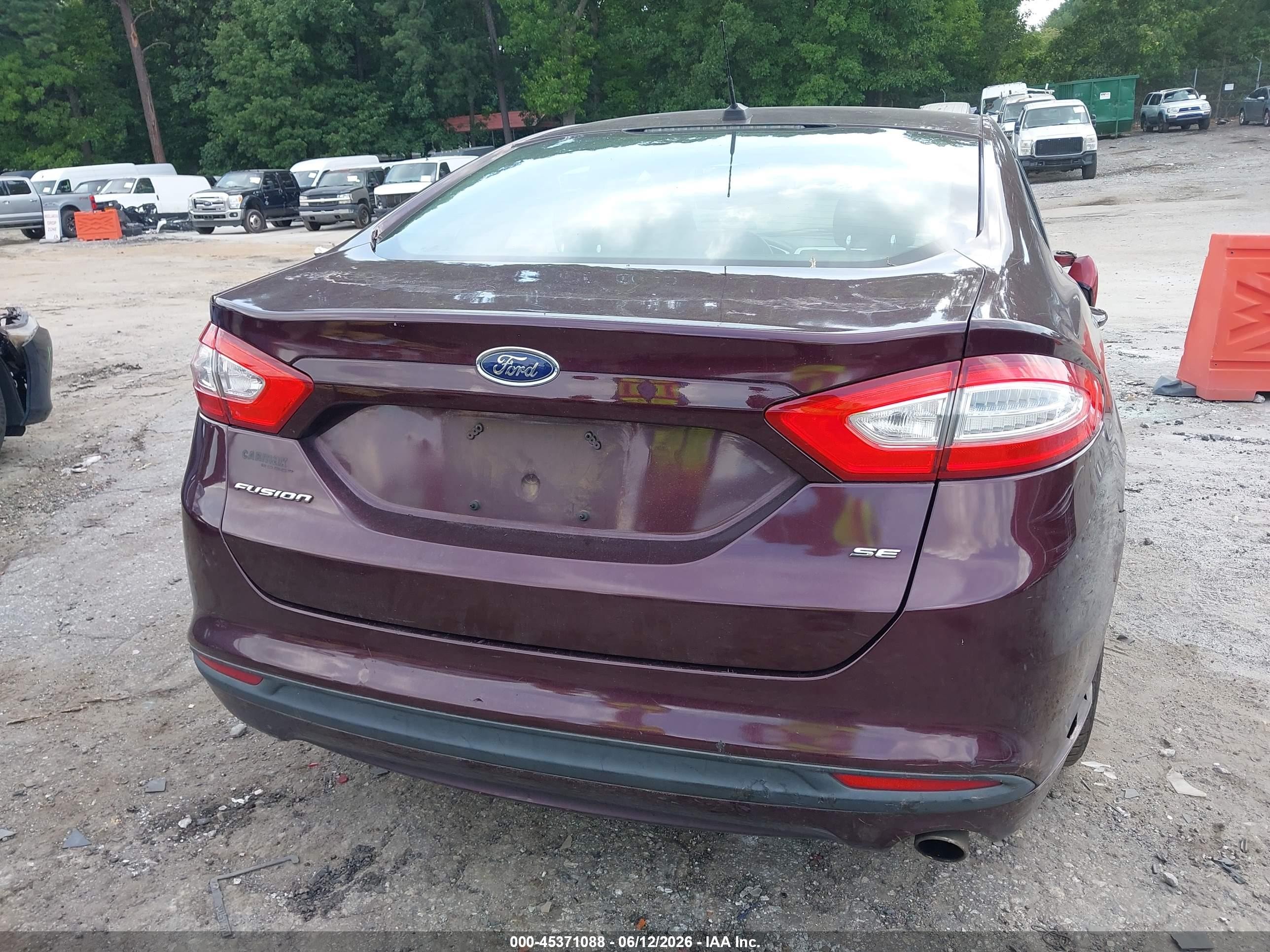 2013 Ford Fusion Se Бордовый vin: 3FA6P0H74DR230207