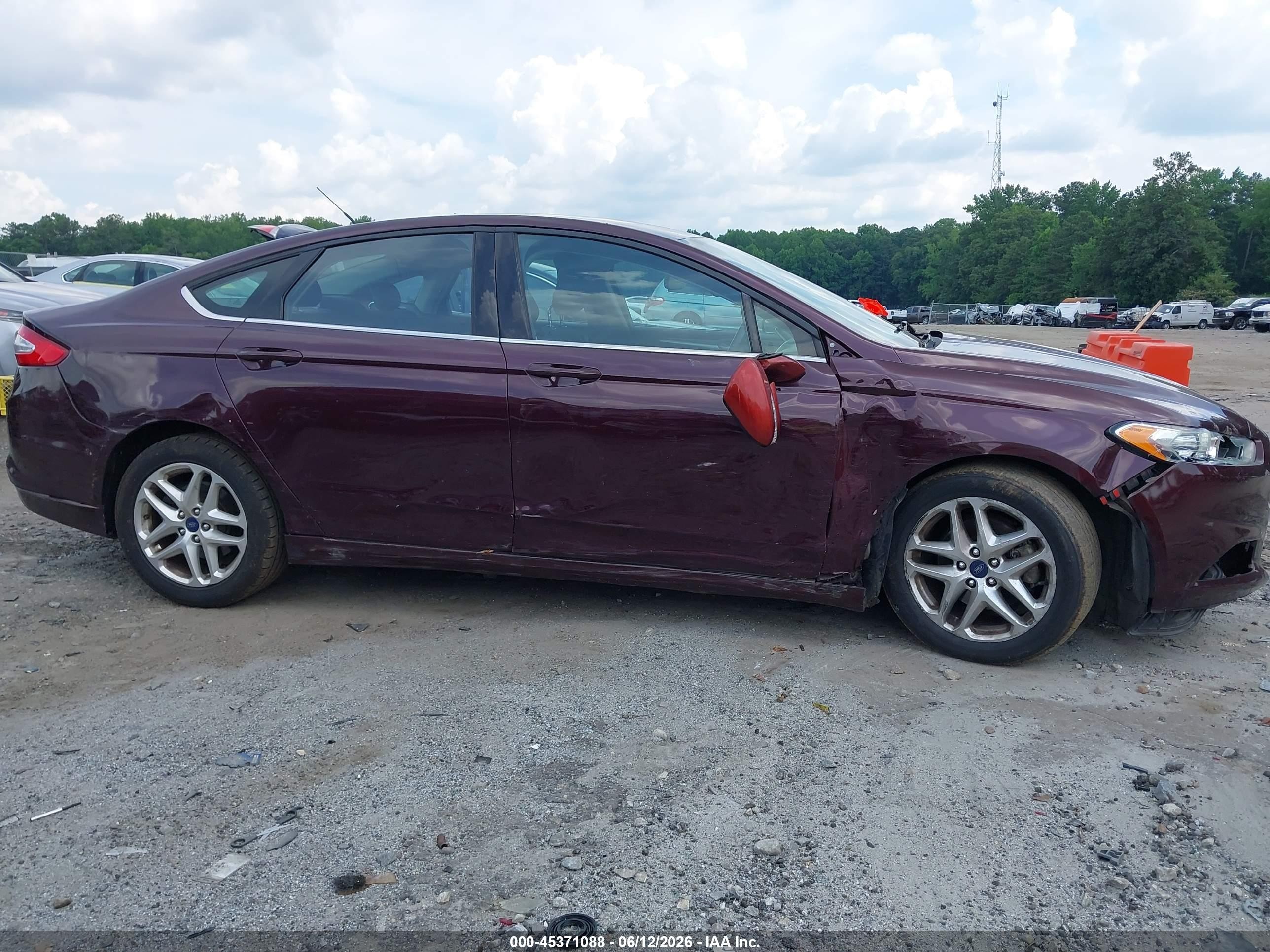 2013 Ford Fusion Se Бордовый vin: 3FA6P0H74DR230207