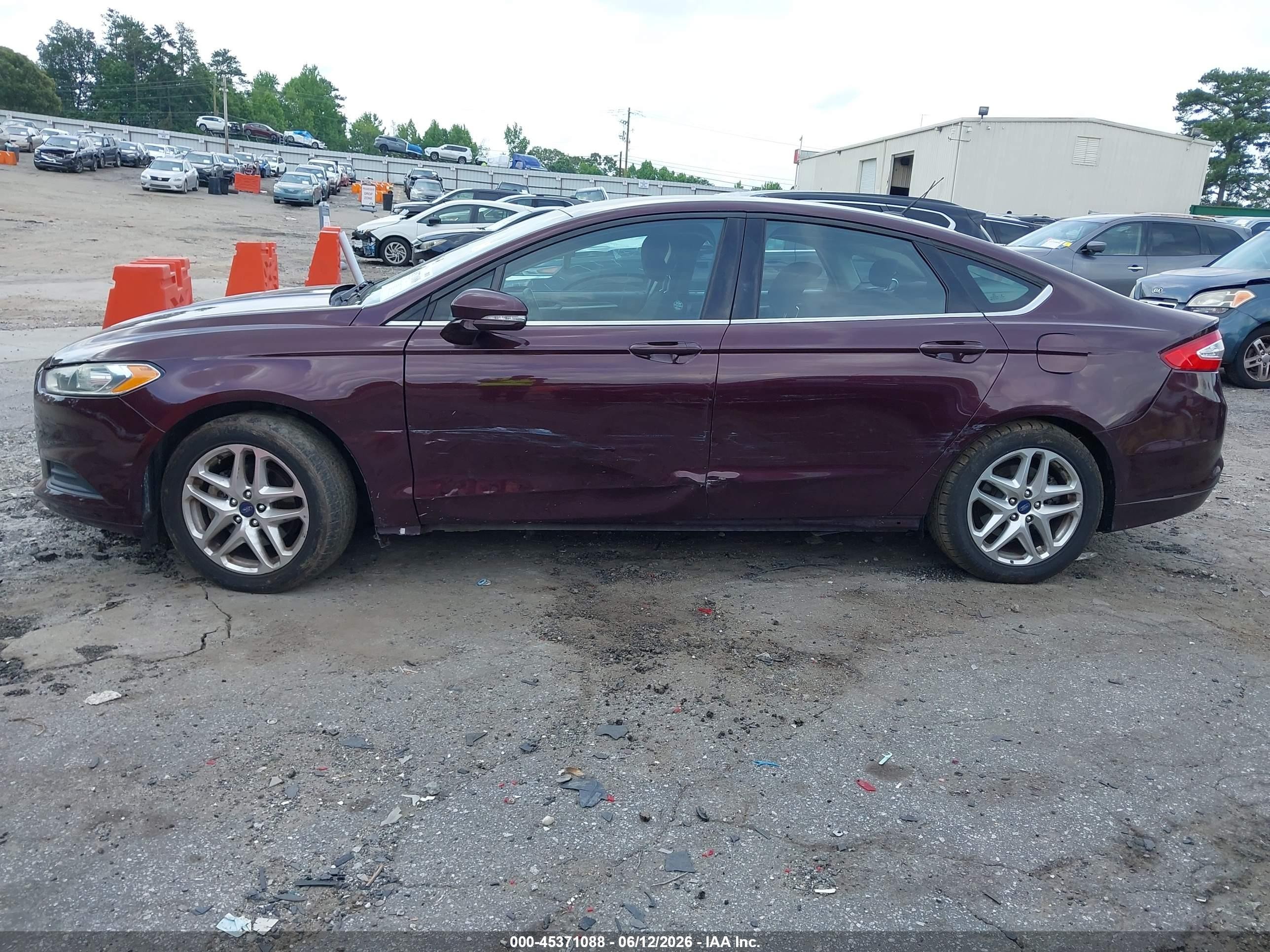 2013 Ford Fusion Se Бордовый vin: 3FA6P0H74DR230207