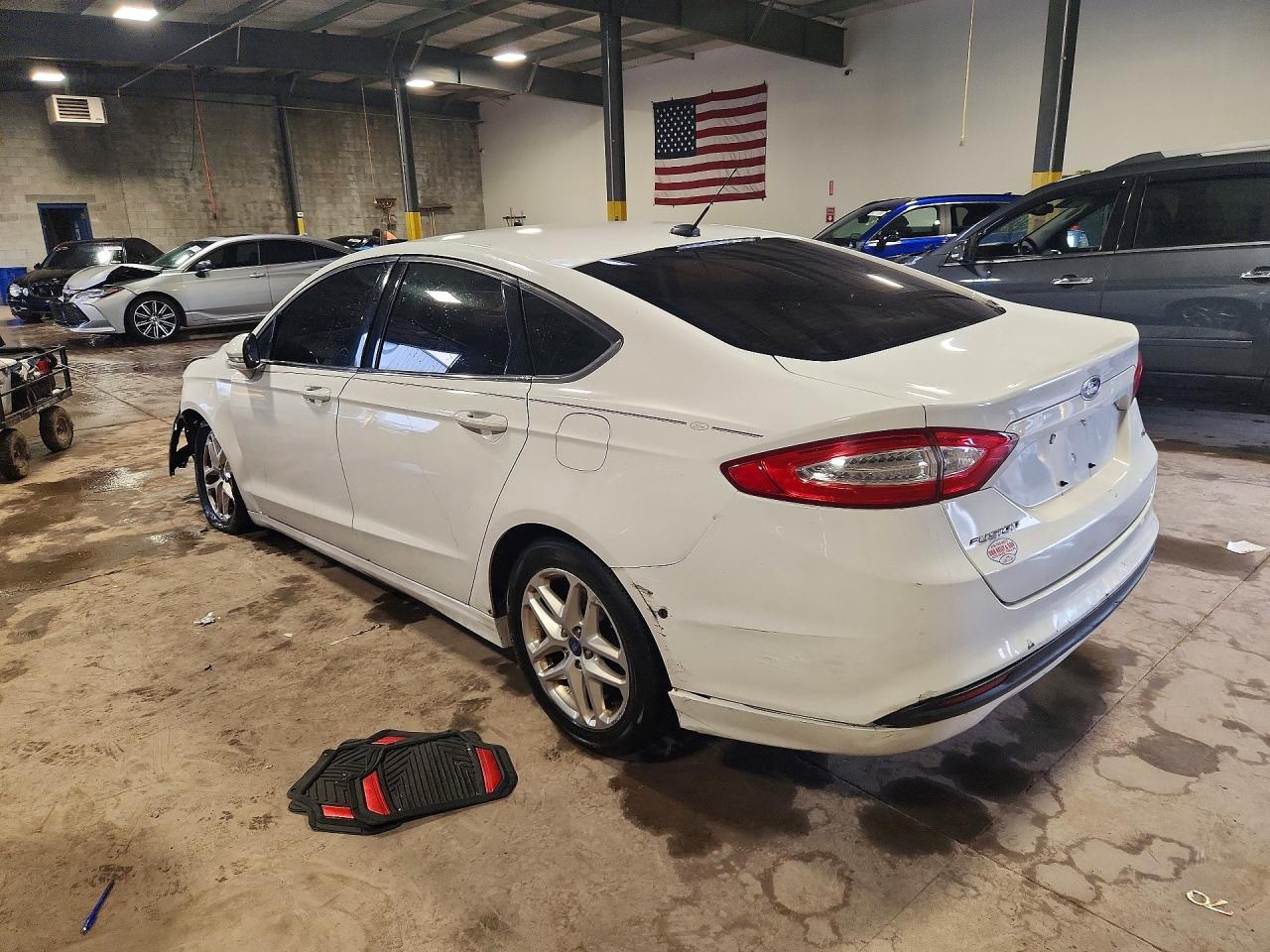 2013 Ford Fusion Se White vin: 3FA6P0H74DR249646