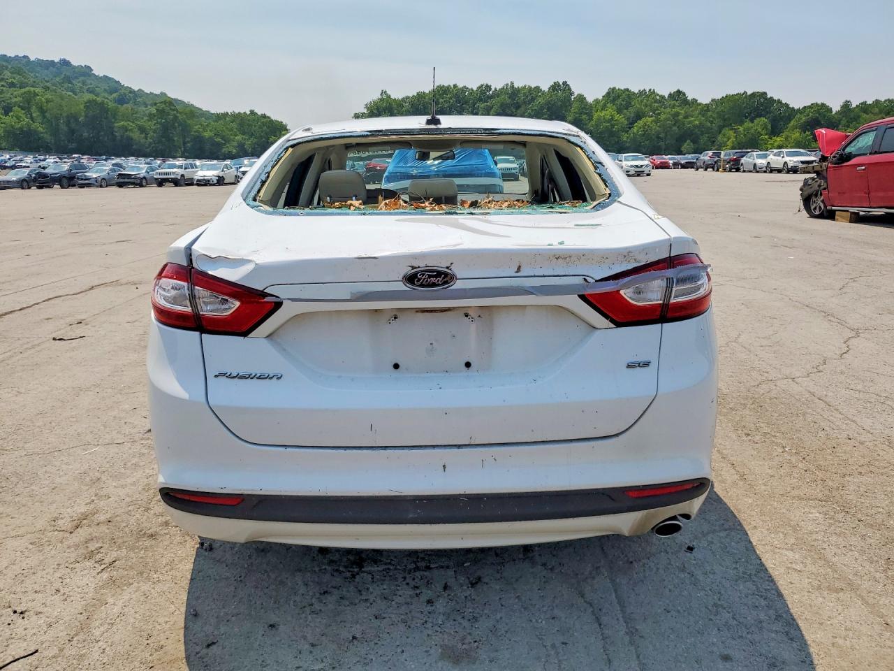 2013 Ford Fusion Se White vin: 3FA6P0H74DR259772