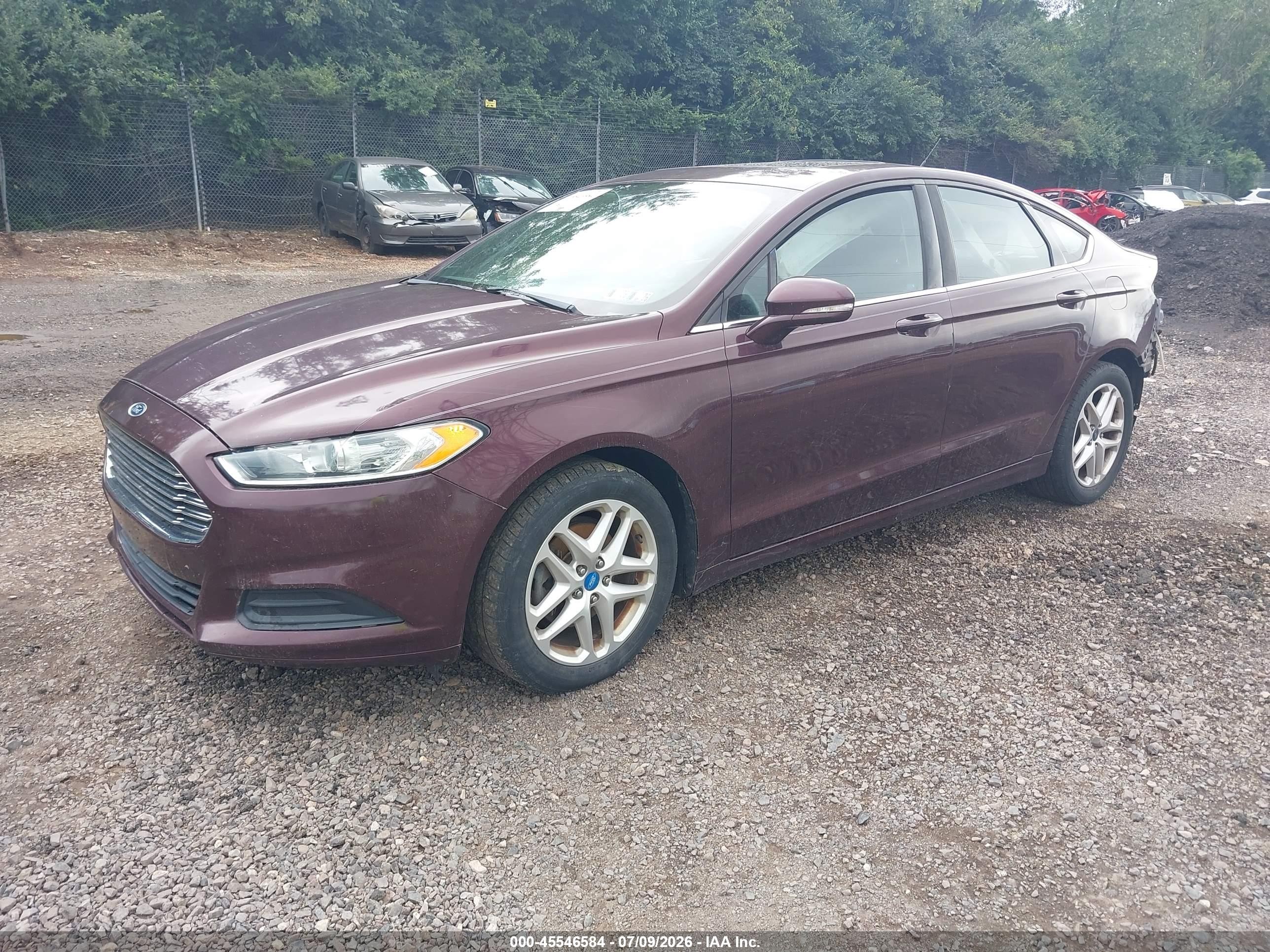 2013 Ford Fusion Se Фиолетовый vin: 3FA6P0H74DR275812
