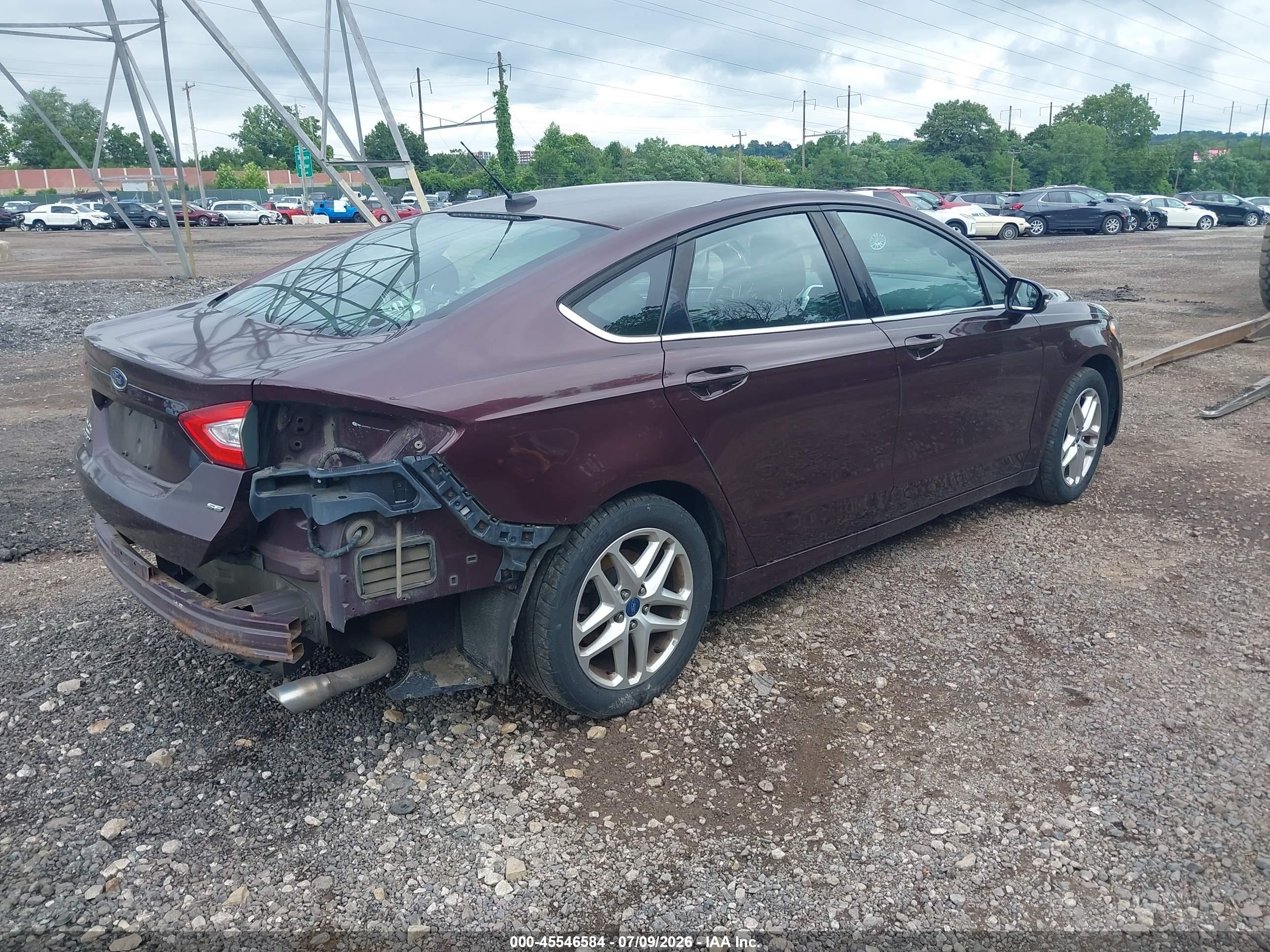 2013 Ford Fusion Se Фиолетовый vin: 3FA6P0H74DR275812