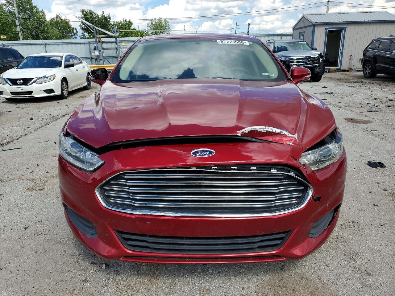 2013 Ford Fusion Red vin: 3FA6P0H74DR331084