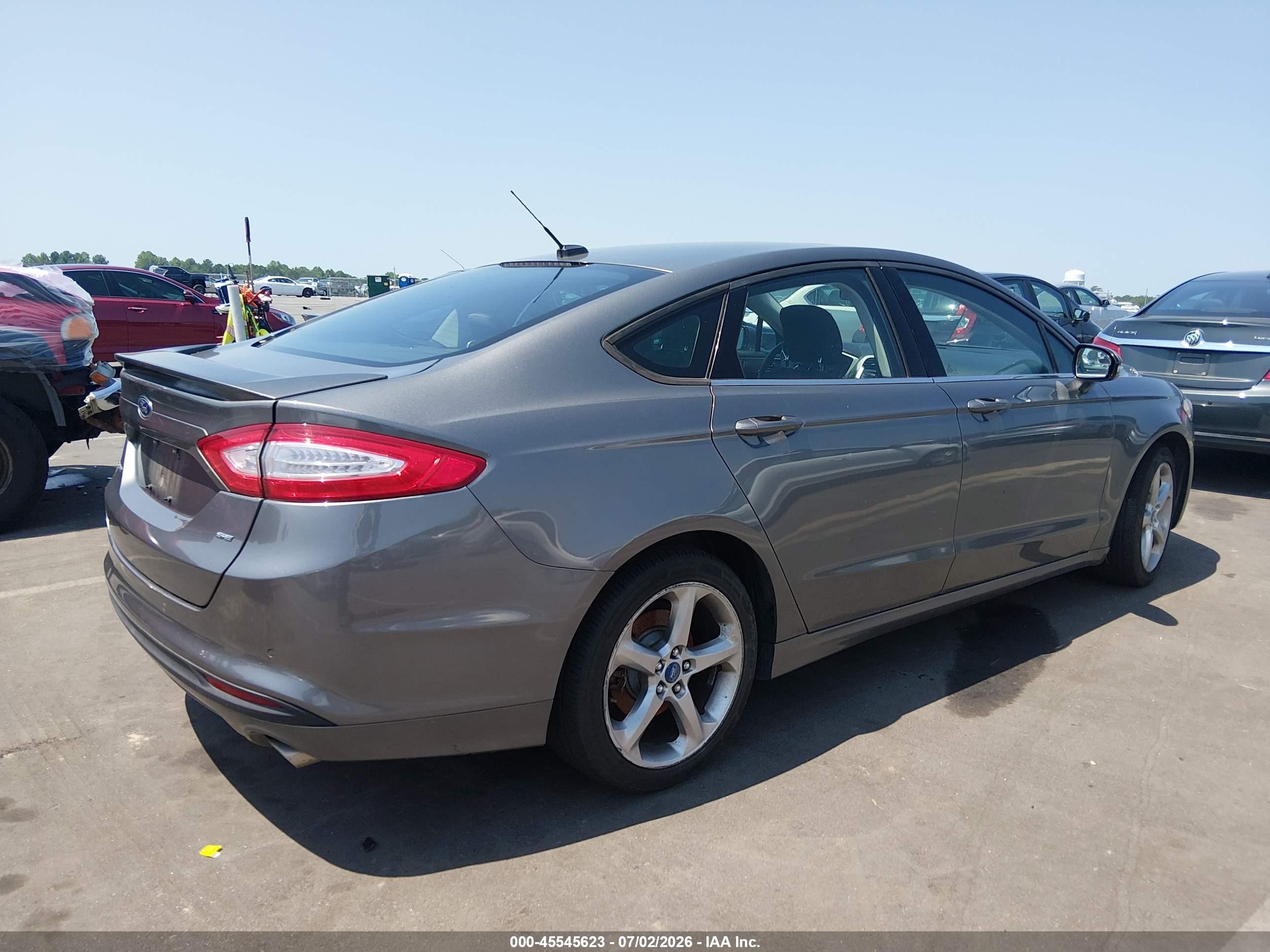 2013 Ford Fusion Se Gray vin: 3FA6P0H74DR335832