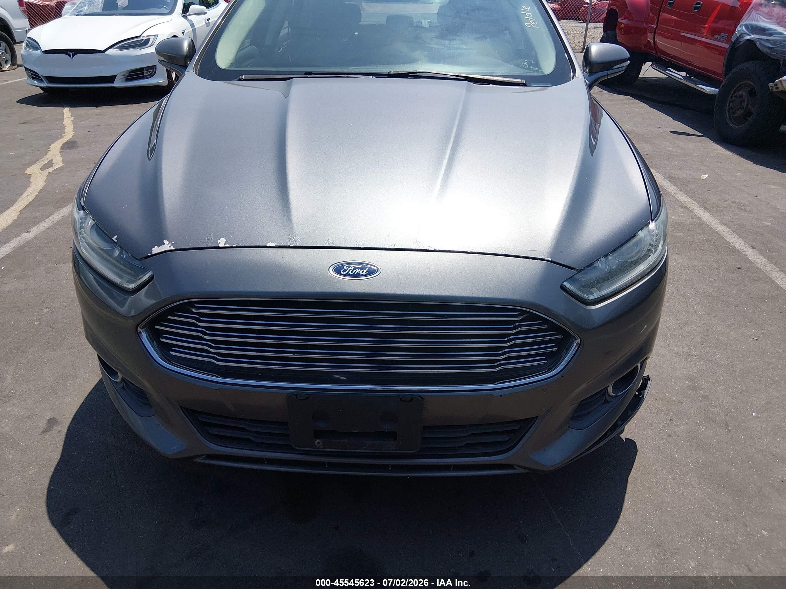 2013 Ford Fusion Se Gray vin: 3FA6P0H74DR335832