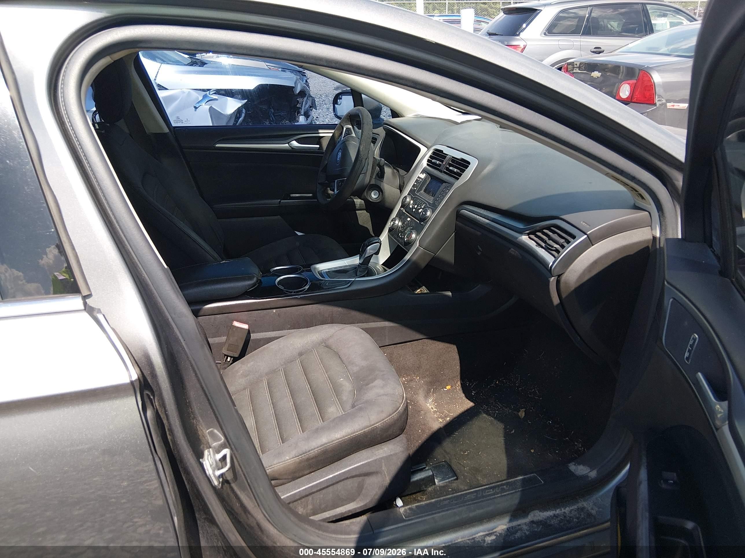 2014 Ford Fusion Se Gray vin: 3FA6P0H74ER117410