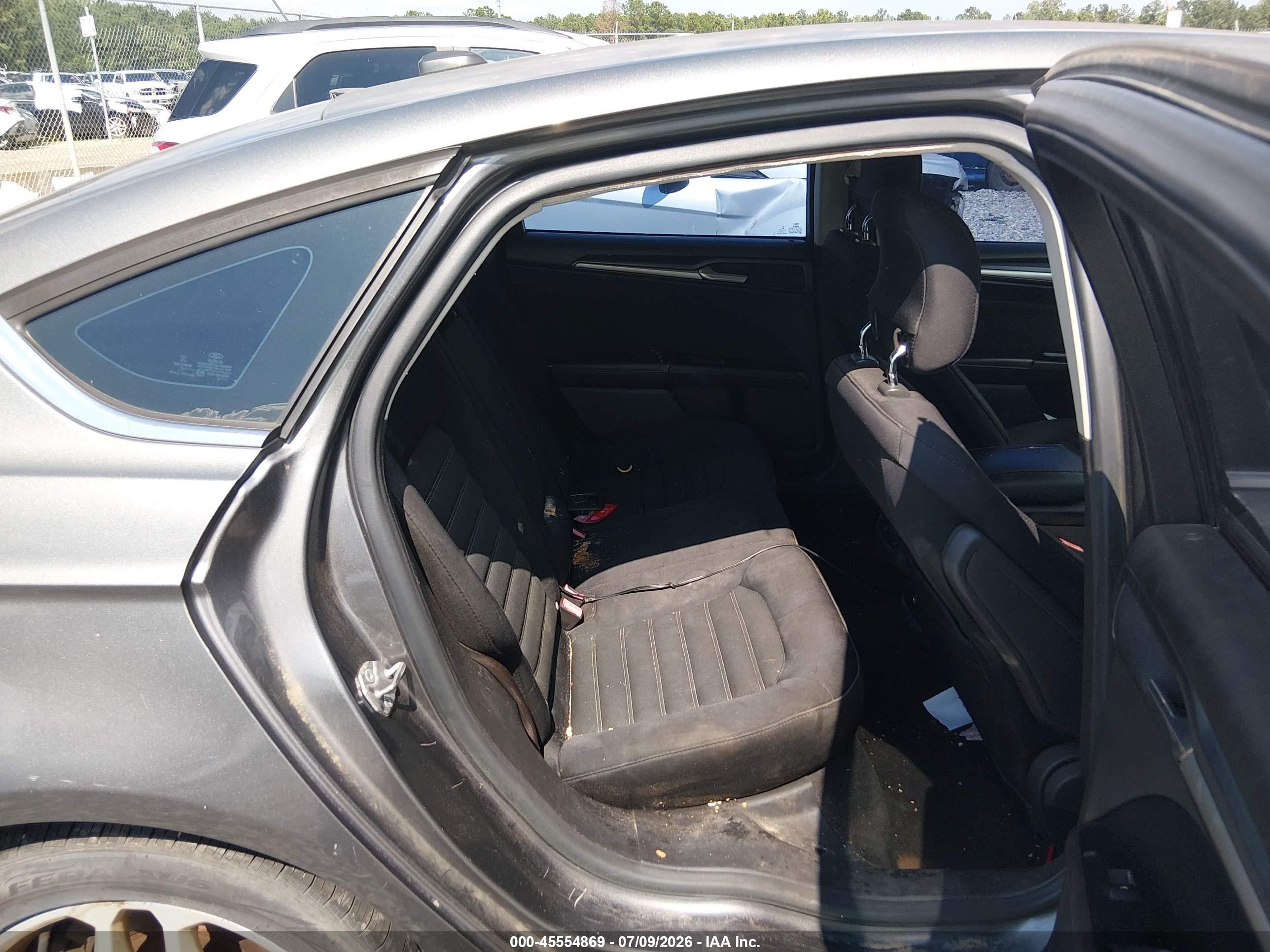 2014 Ford Fusion Se Gray vin: 3FA6P0H74ER117410