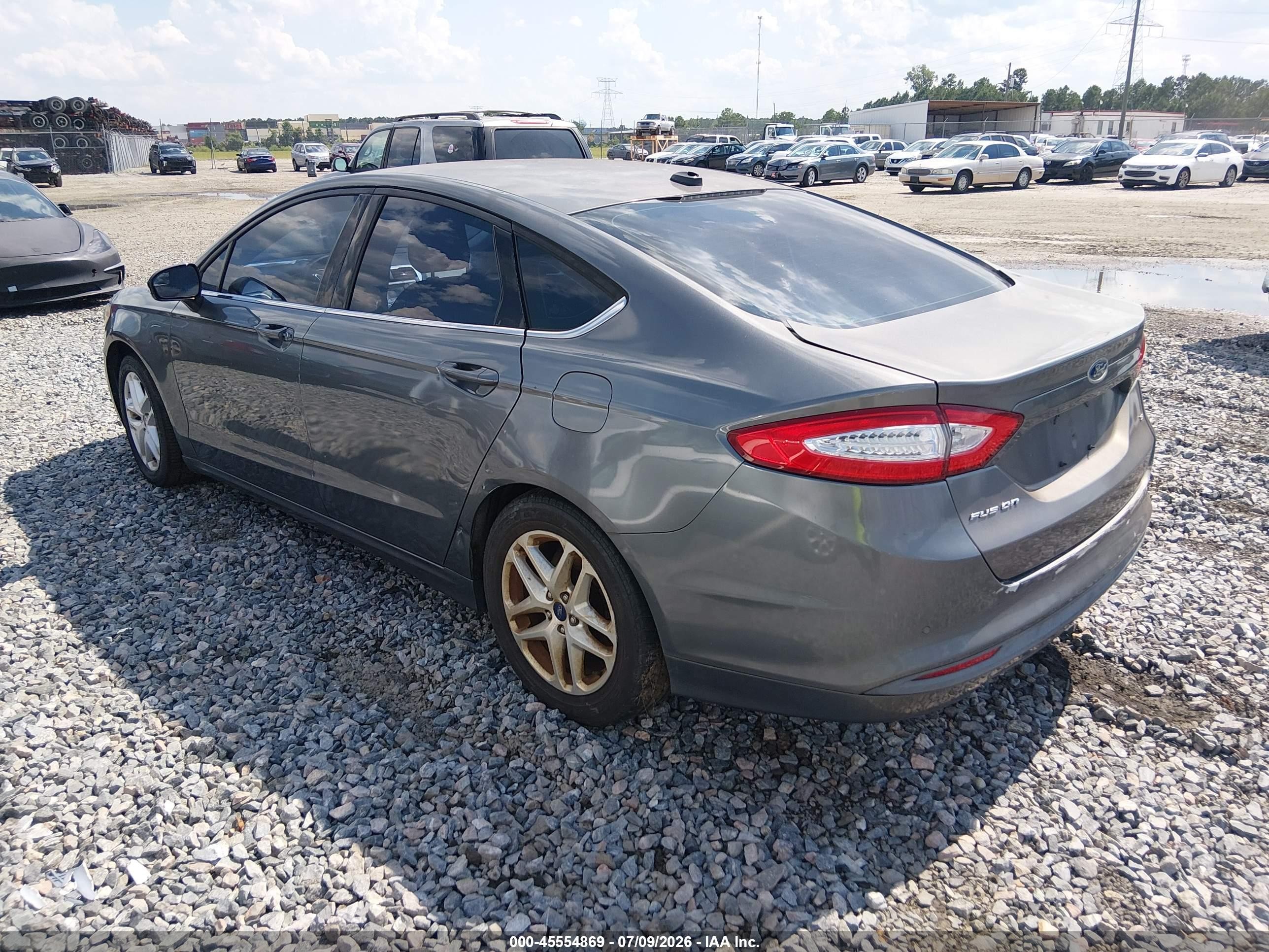 2014 Ford Fusion Se Gray vin: 3FA6P0H74ER117410