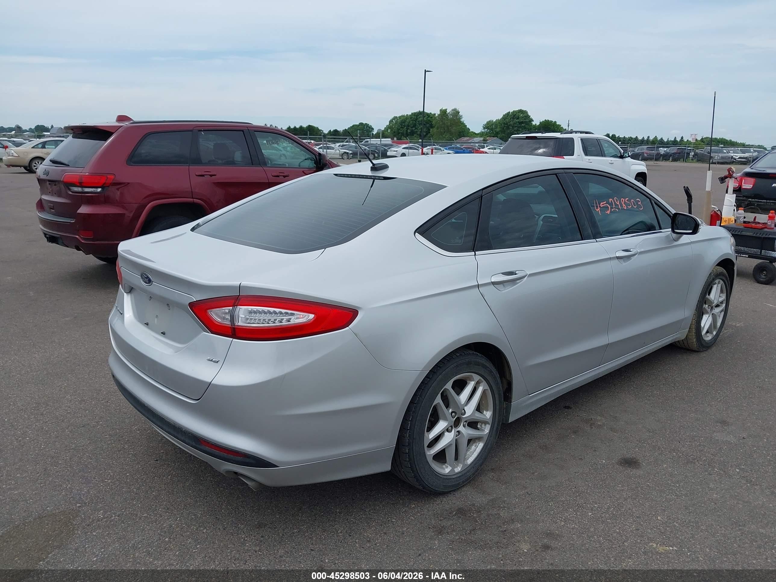 2014 Ford Fusion Se Silver vin: 3FA6P0H74ER127015
