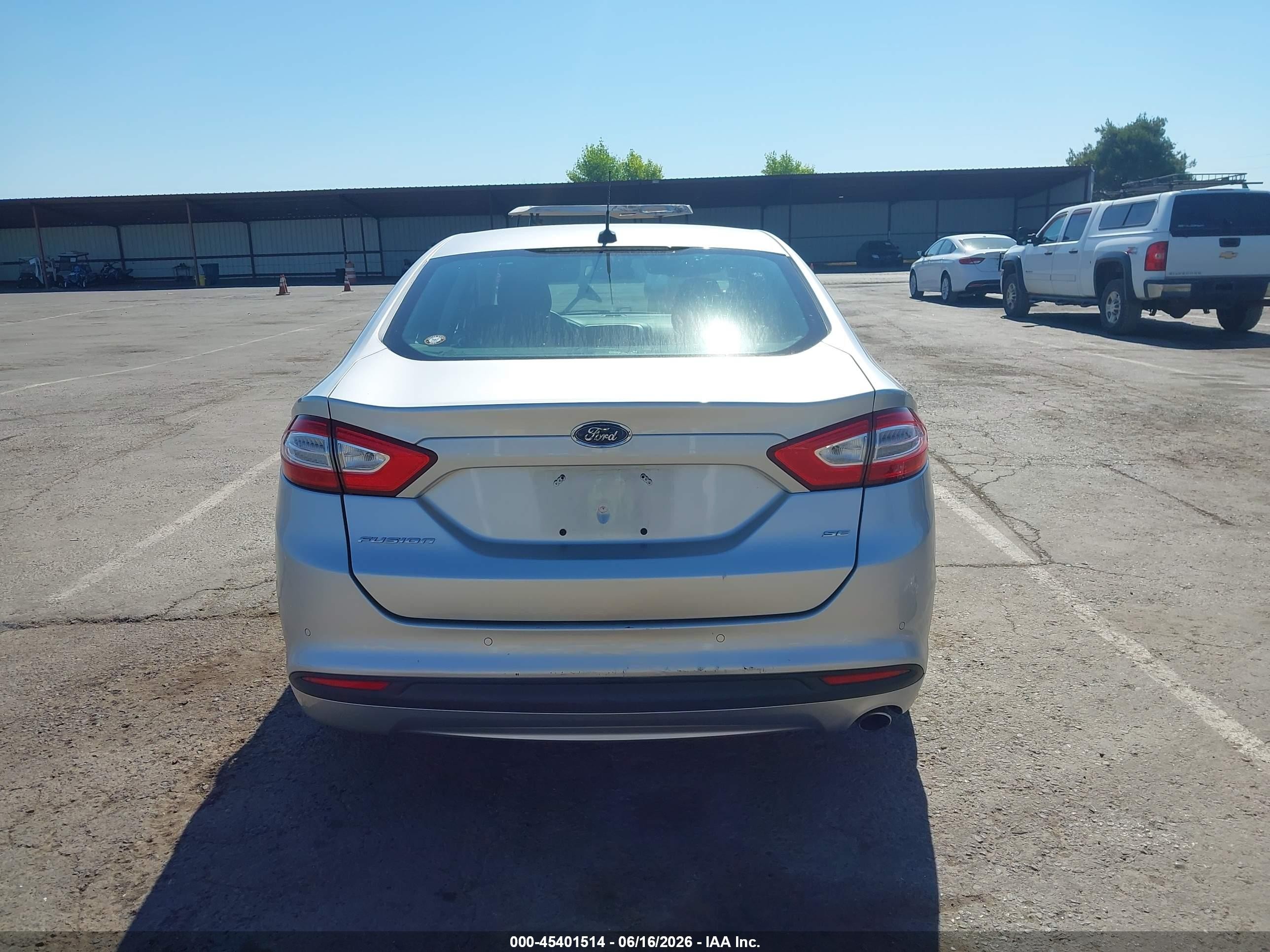 2014 Ford Fusion Se Silver vin: 3FA6P0H74ER143702