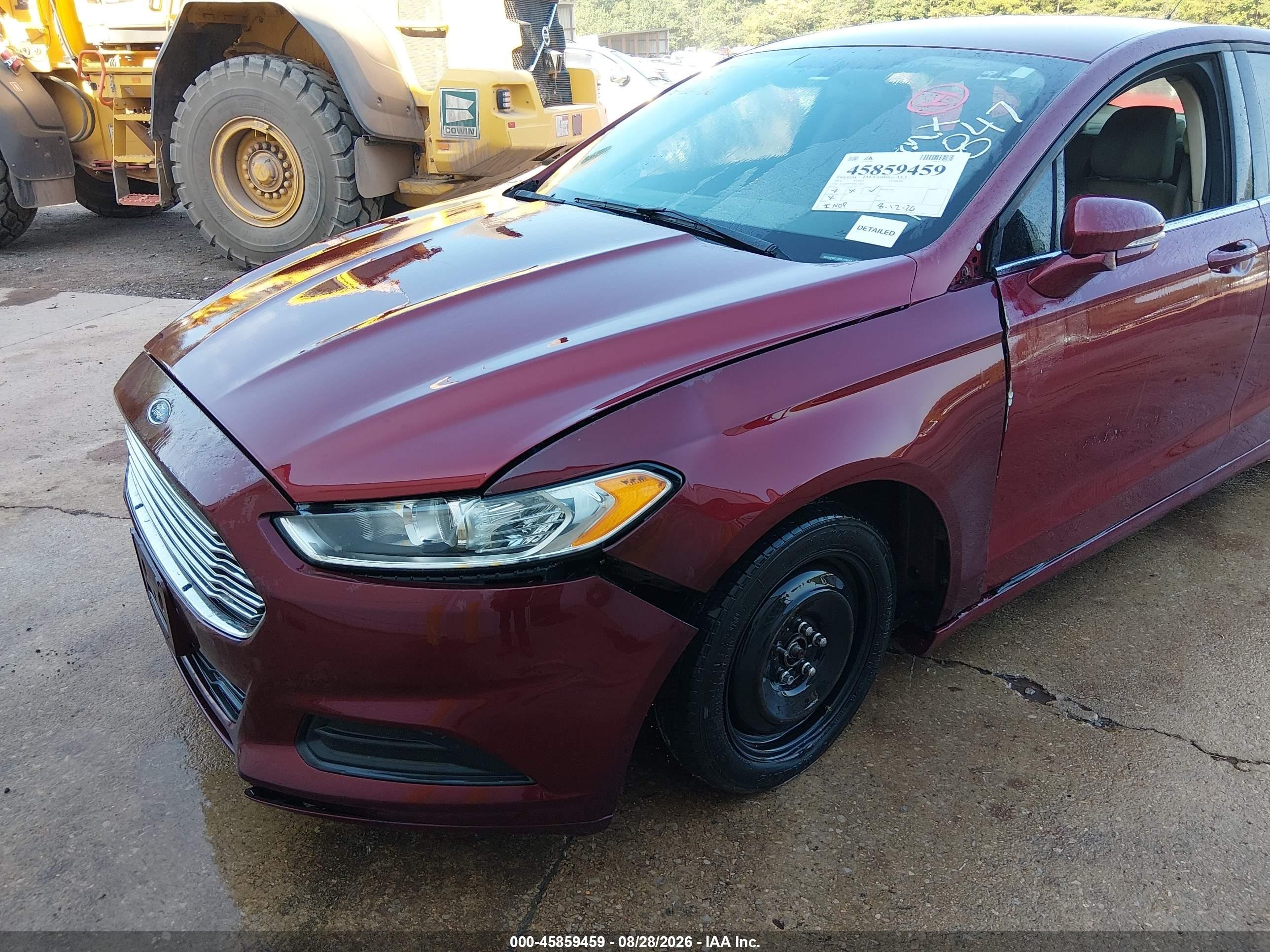 2014 Ford Fusion Se Maroon vin: 3FA6P0H74ER173847