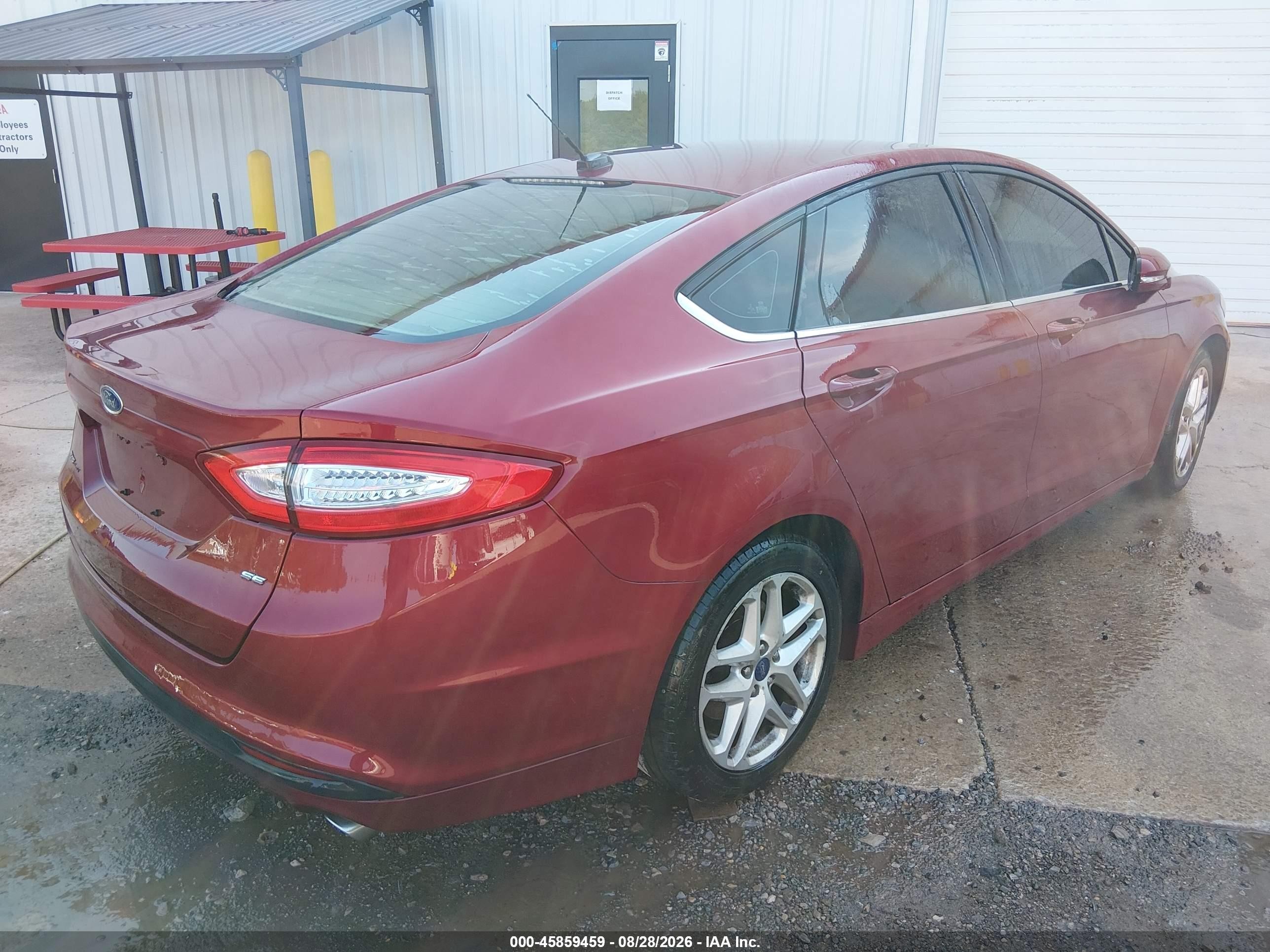 2014 Ford Fusion Se Maroon vin: 3FA6P0H74ER173847