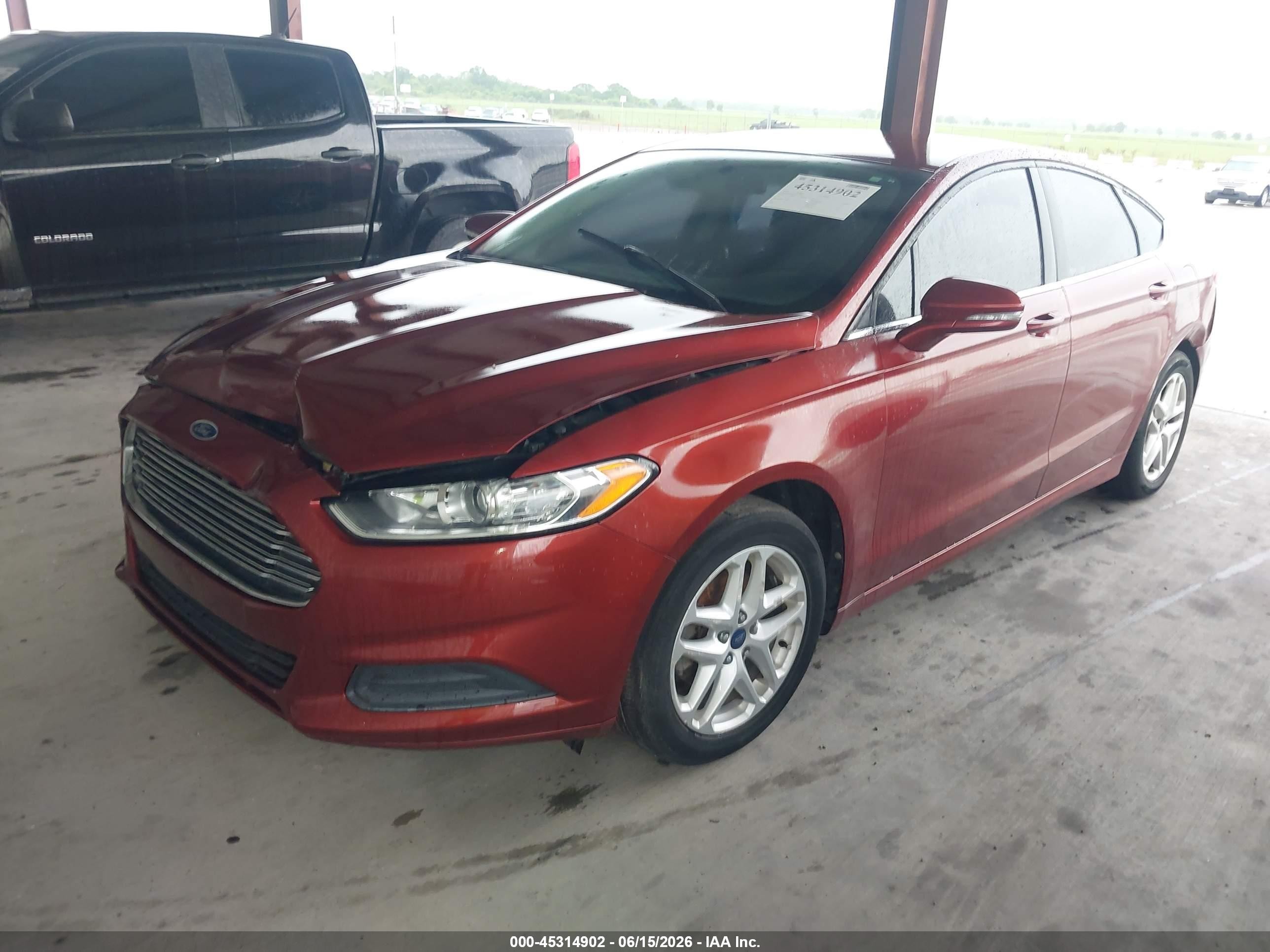 2014 Ford Fusion Se Orange vin: 3FA6P0H74ER175453