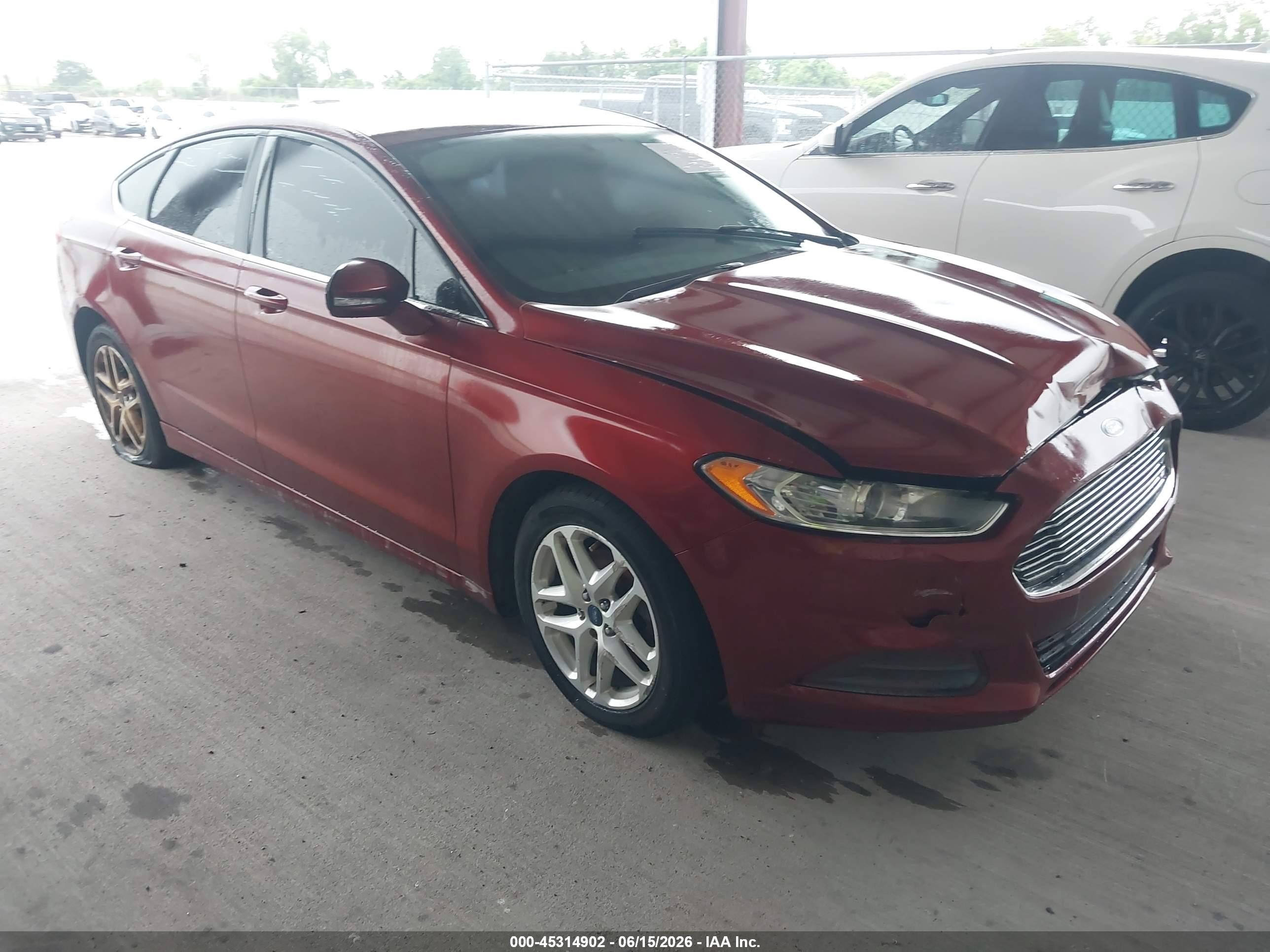 2014 Ford Fusion Se Orange vin: 3FA6P0H74ER175453