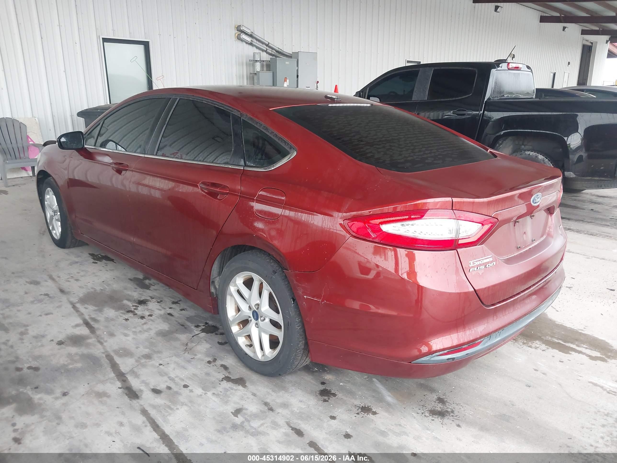 2014 Ford Fusion Se Orange vin: 3FA6P0H74ER175453