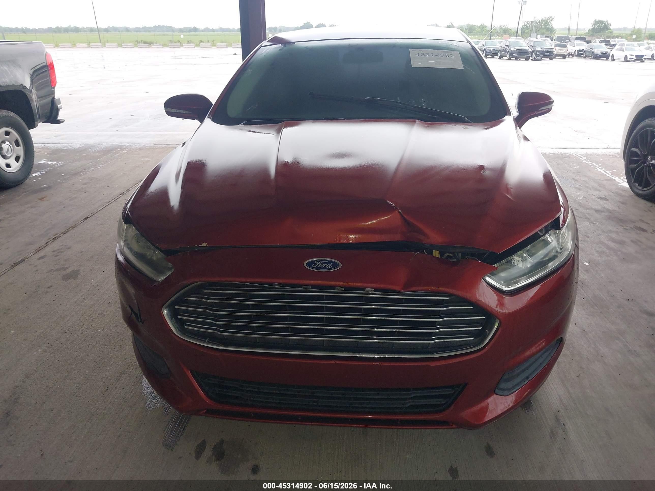 2014 Ford Fusion Se Orange vin: 3FA6P0H74ER175453