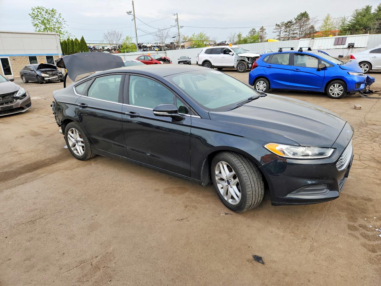 2014 Ford Fusion Se Black vin: 3FA6P0H74ER229852
