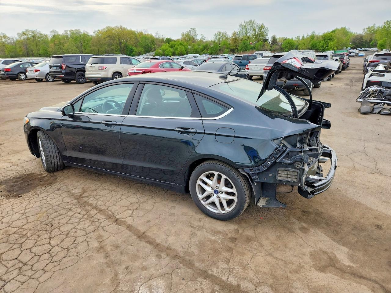 2014 Ford Fusion Se Black vin: 3FA6P0H74ER229852