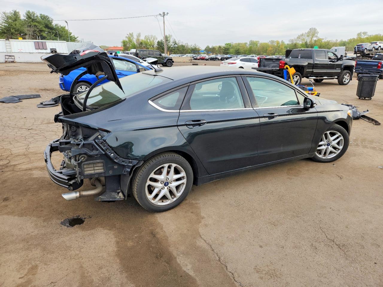 2014 Ford Fusion Se Black vin: 3FA6P0H74ER229852