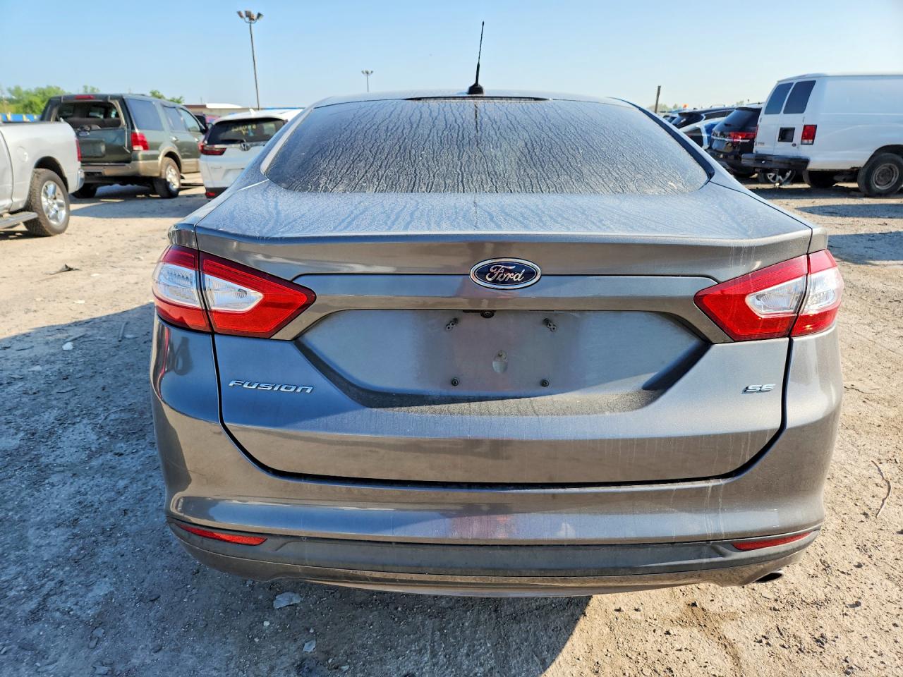 2014 Ford Fusion Se Gray vin: 3FA6P0H74ER256517