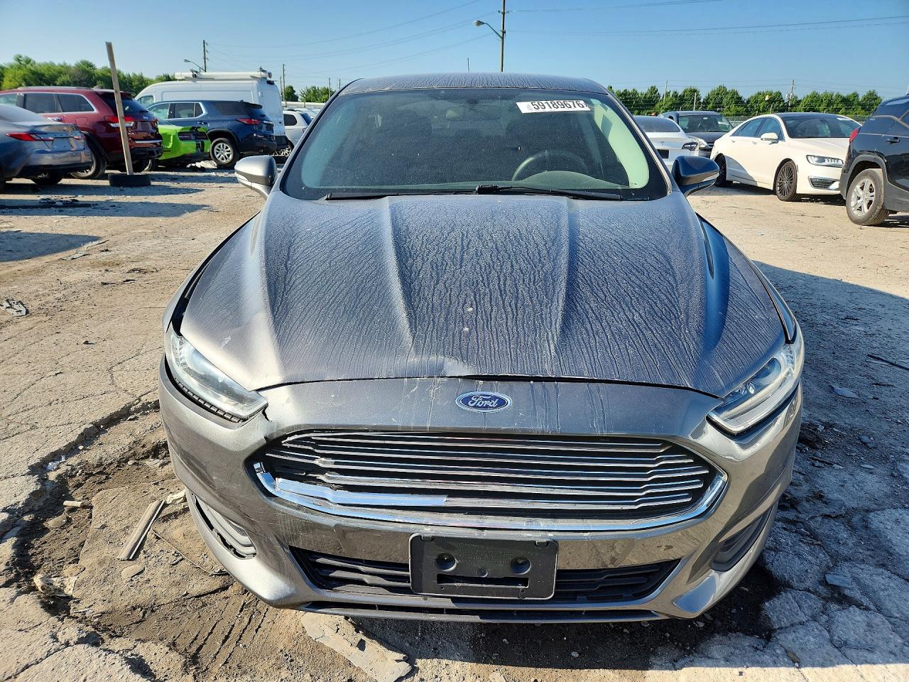 2014 Ford Fusion Se Gray vin: 3FA6P0H74ER256517