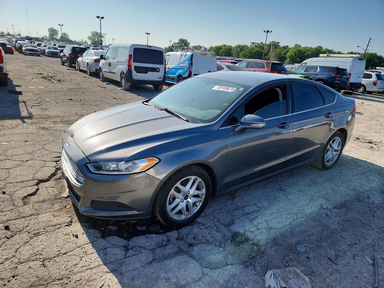 2014 Ford Fusion Se Gray vin: 3FA6P0H74ER256517