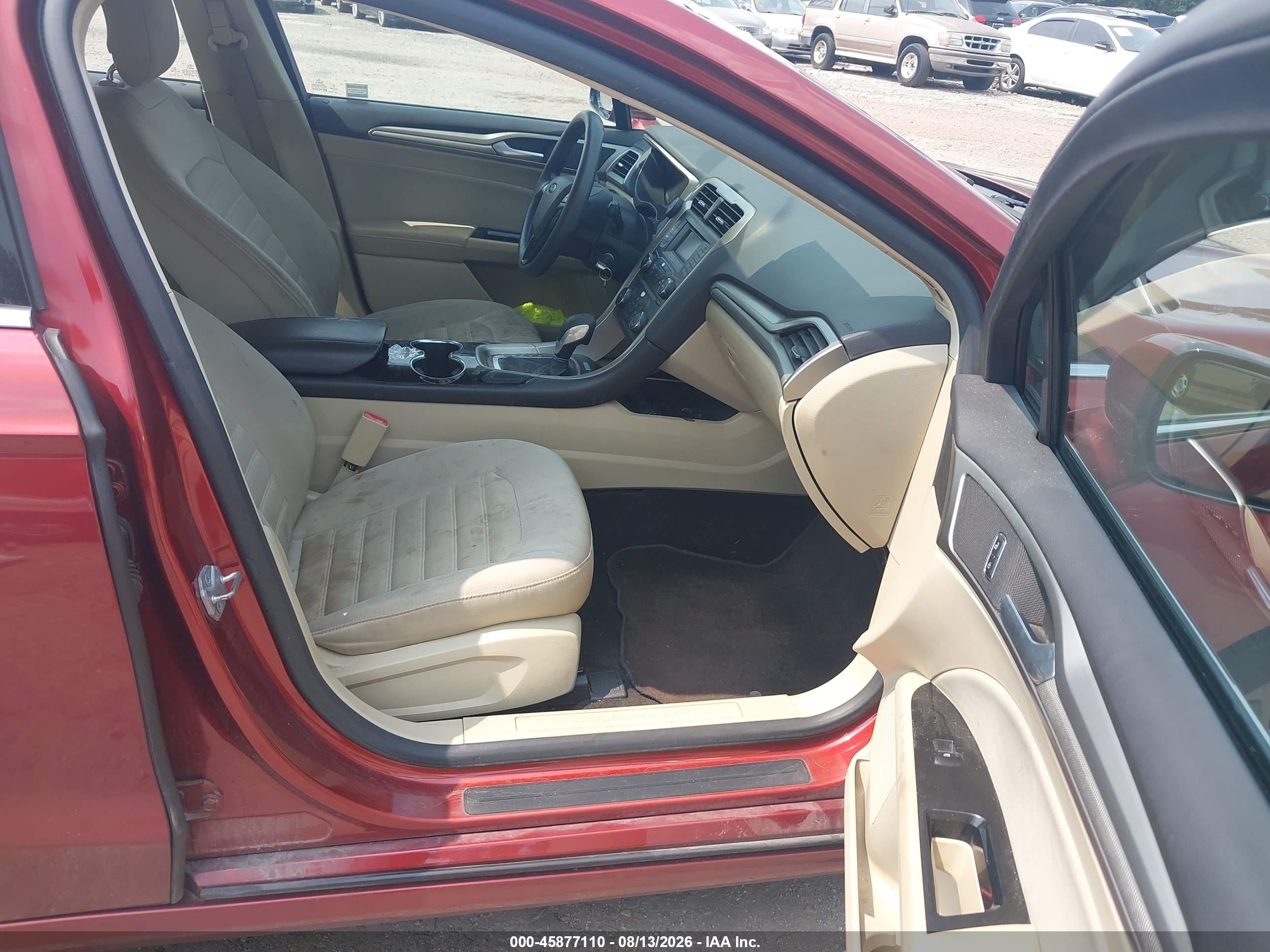 2014 Ford Fusion Se Red vin: 3FA6P0H74ER277724