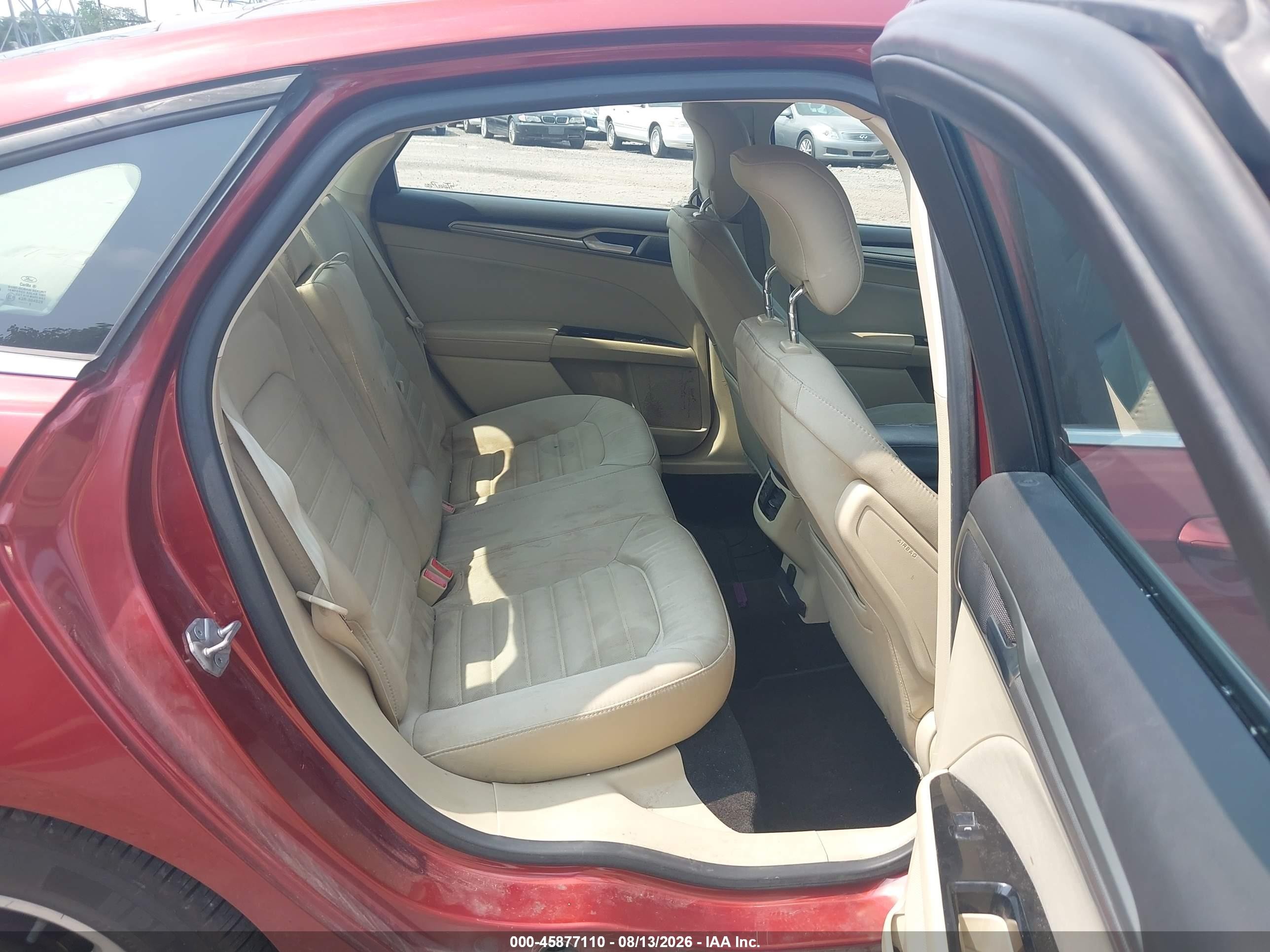 2014 Ford Fusion Se Red vin: 3FA6P0H74ER277724