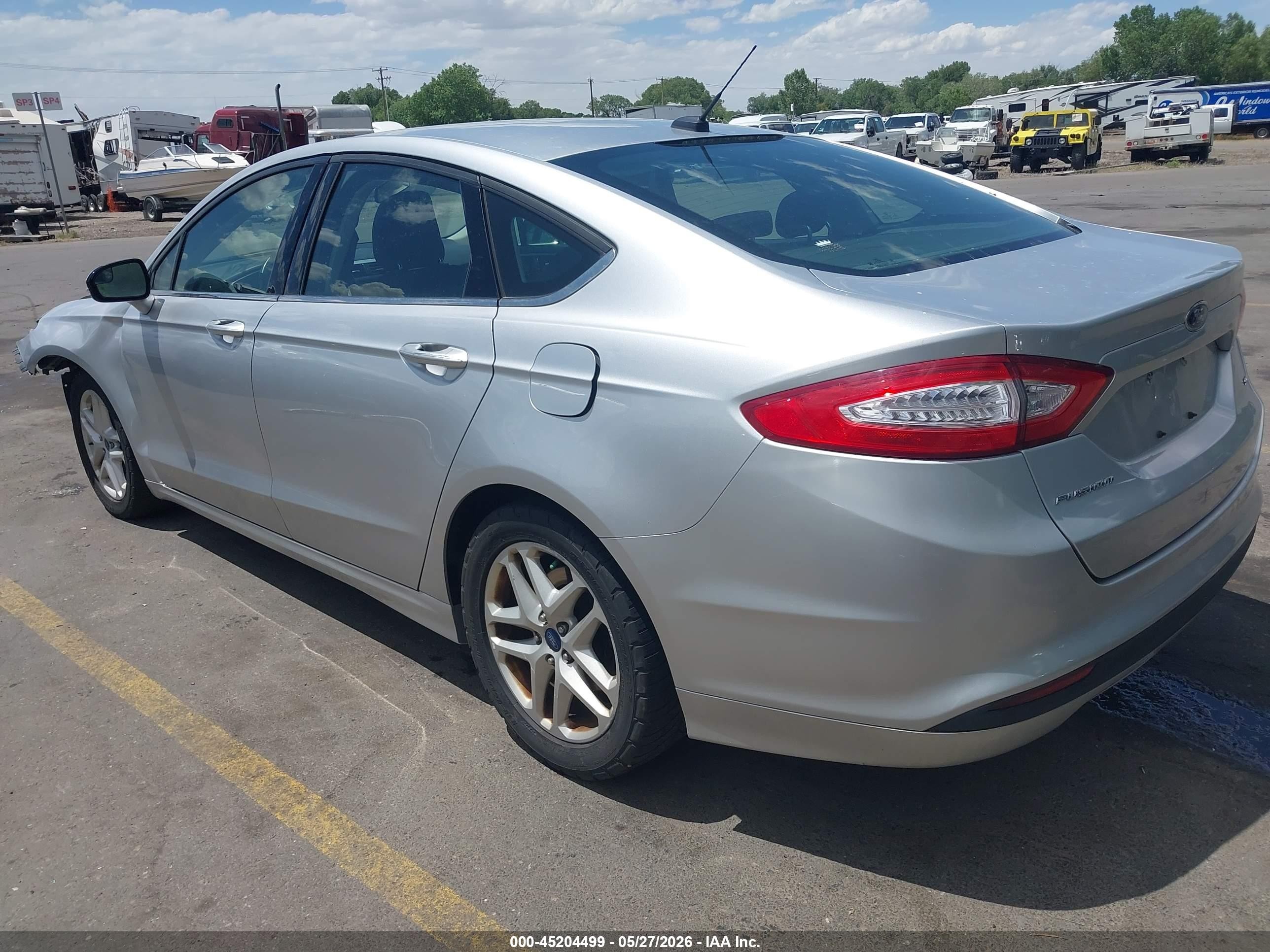 2014 Ford Fusion Se Silver vin: 3FA6P0H74ER284706