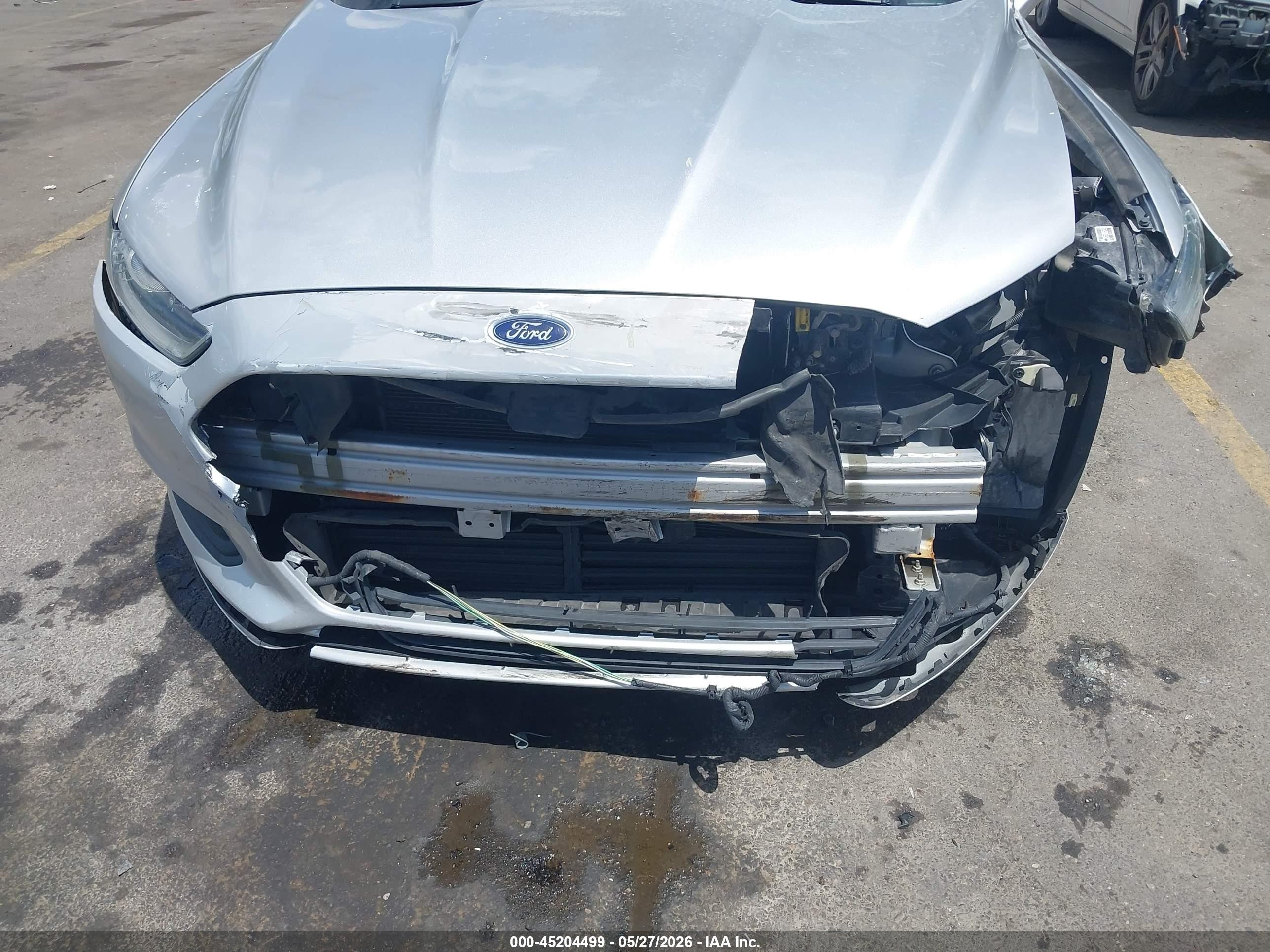 2014 Ford Fusion Se Silver vin: 3FA6P0H74ER284706