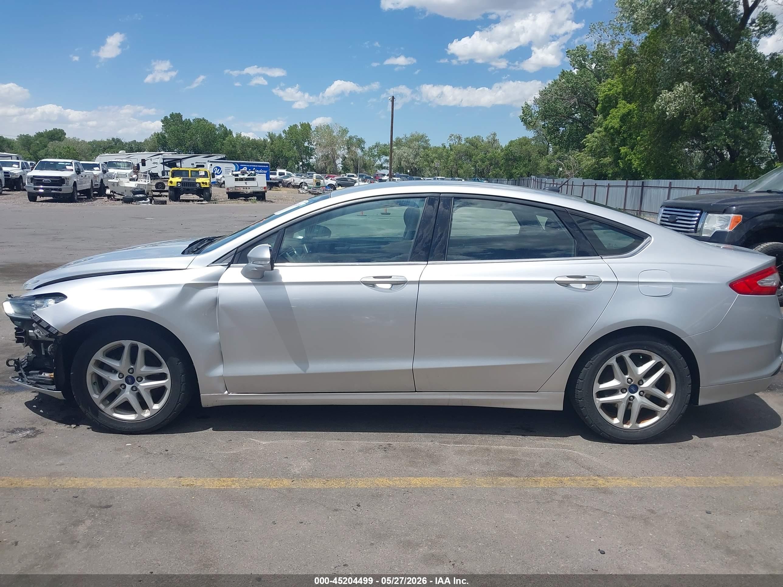 2014 Ford Fusion Se Silver vin: 3FA6P0H74ER284706