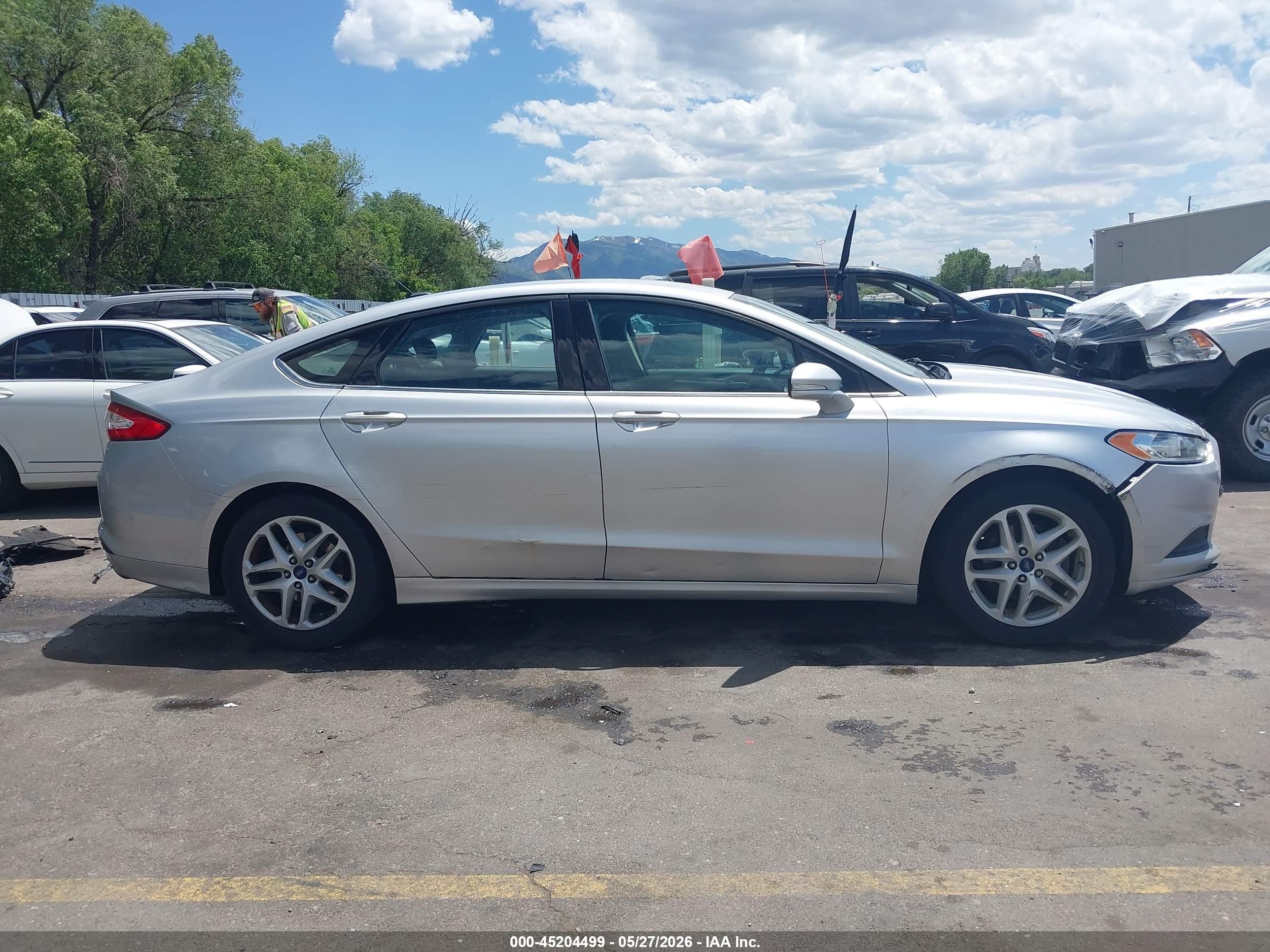 2014 Ford Fusion Se Silver vin: 3FA6P0H74ER284706