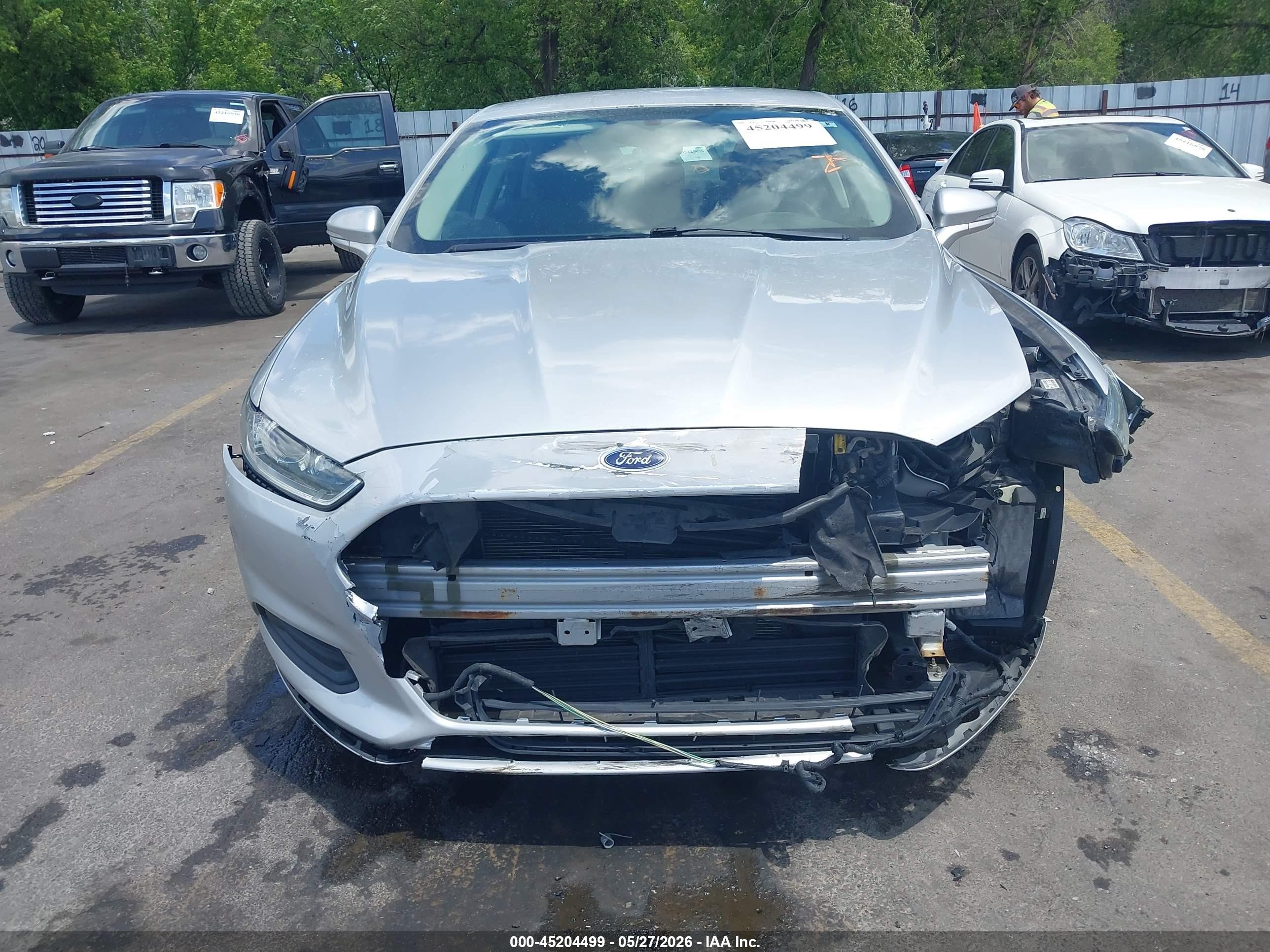 2014 Ford Fusion Se Silver vin: 3FA6P0H74ER284706