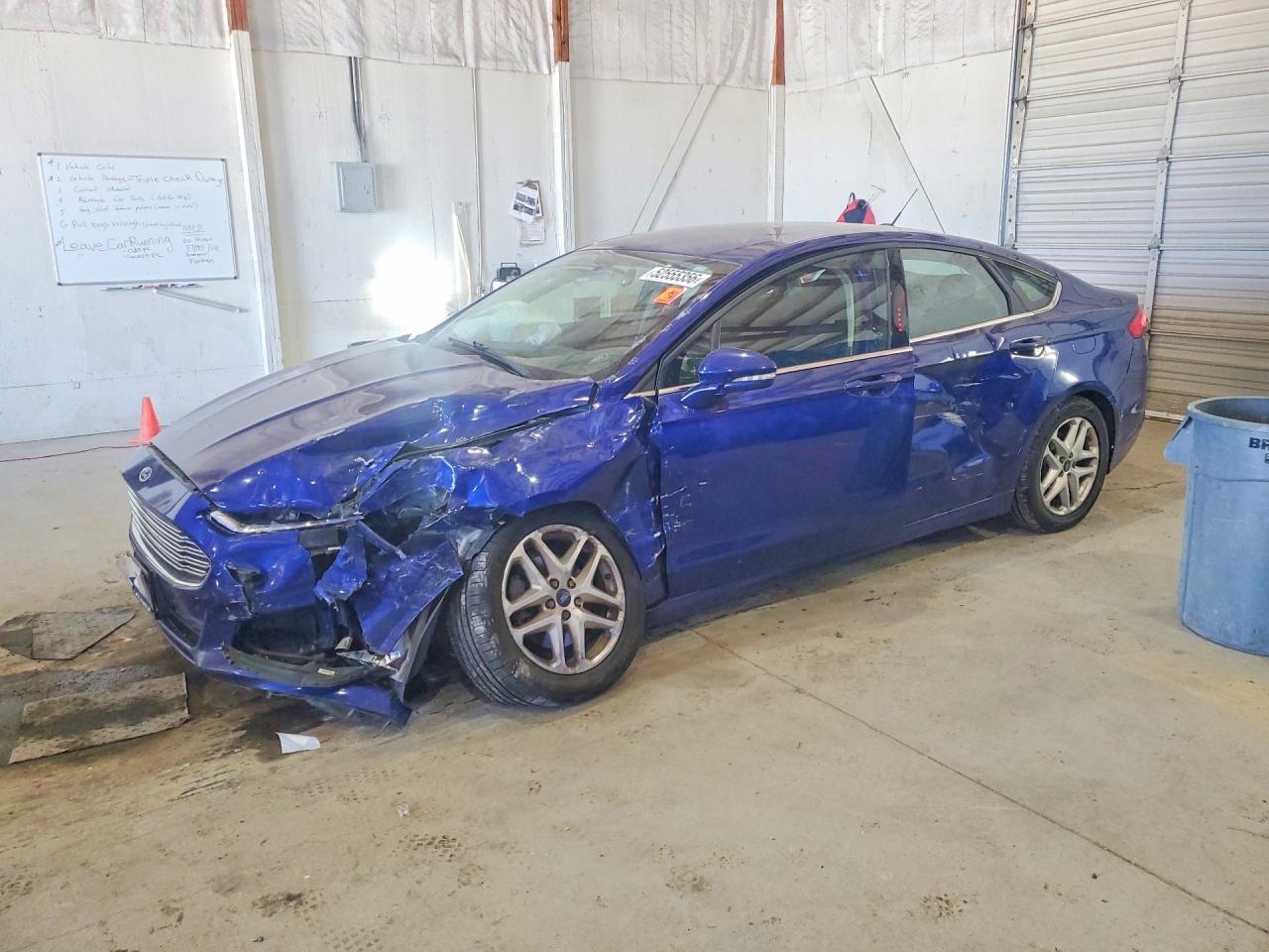 2014 Ford Fusion Se Blue vin: 3FA6P0H74ER313489