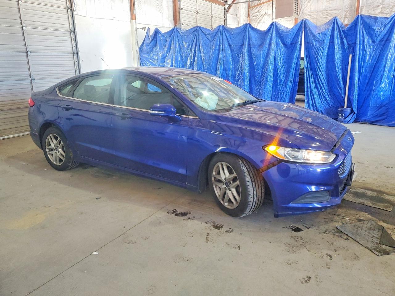 2014 Ford Fusion Se Blue vin: 3FA6P0H74ER313489