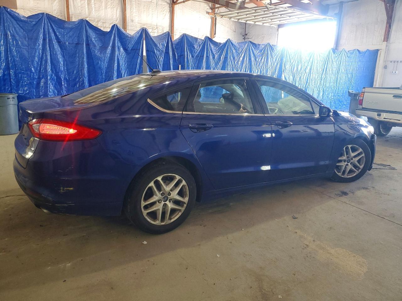 2014 Ford Fusion Se Blue vin: 3FA6P0H74ER313489