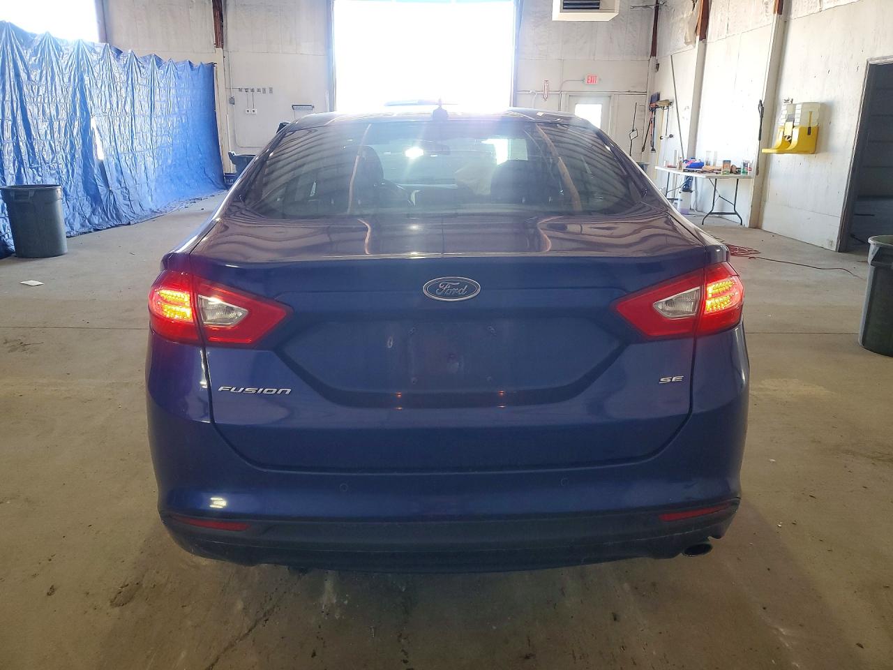 2014 Ford Fusion Se Blue vin: 3FA6P0H74ER313489