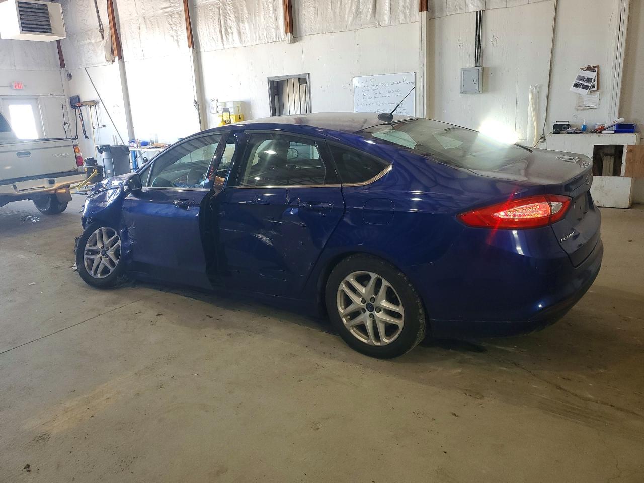 2014 Ford Fusion Se Blue vin: 3FA6P0H74ER313489