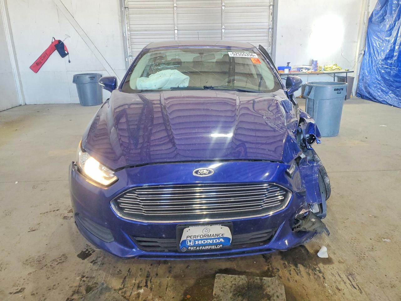 2014 Ford Fusion Se Blue vin: 3FA6P0H74ER313489