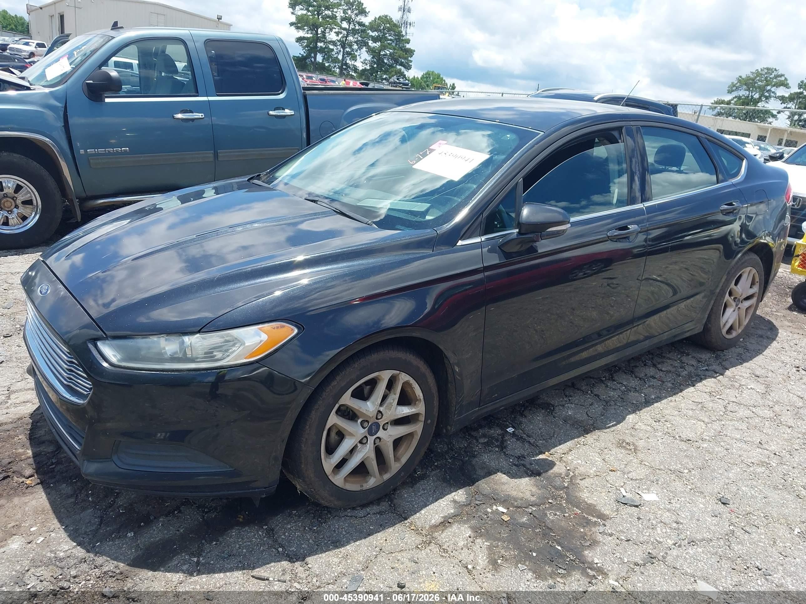 2014 Ford Fusion Se Black vin: 3FA6P0H74ER318403