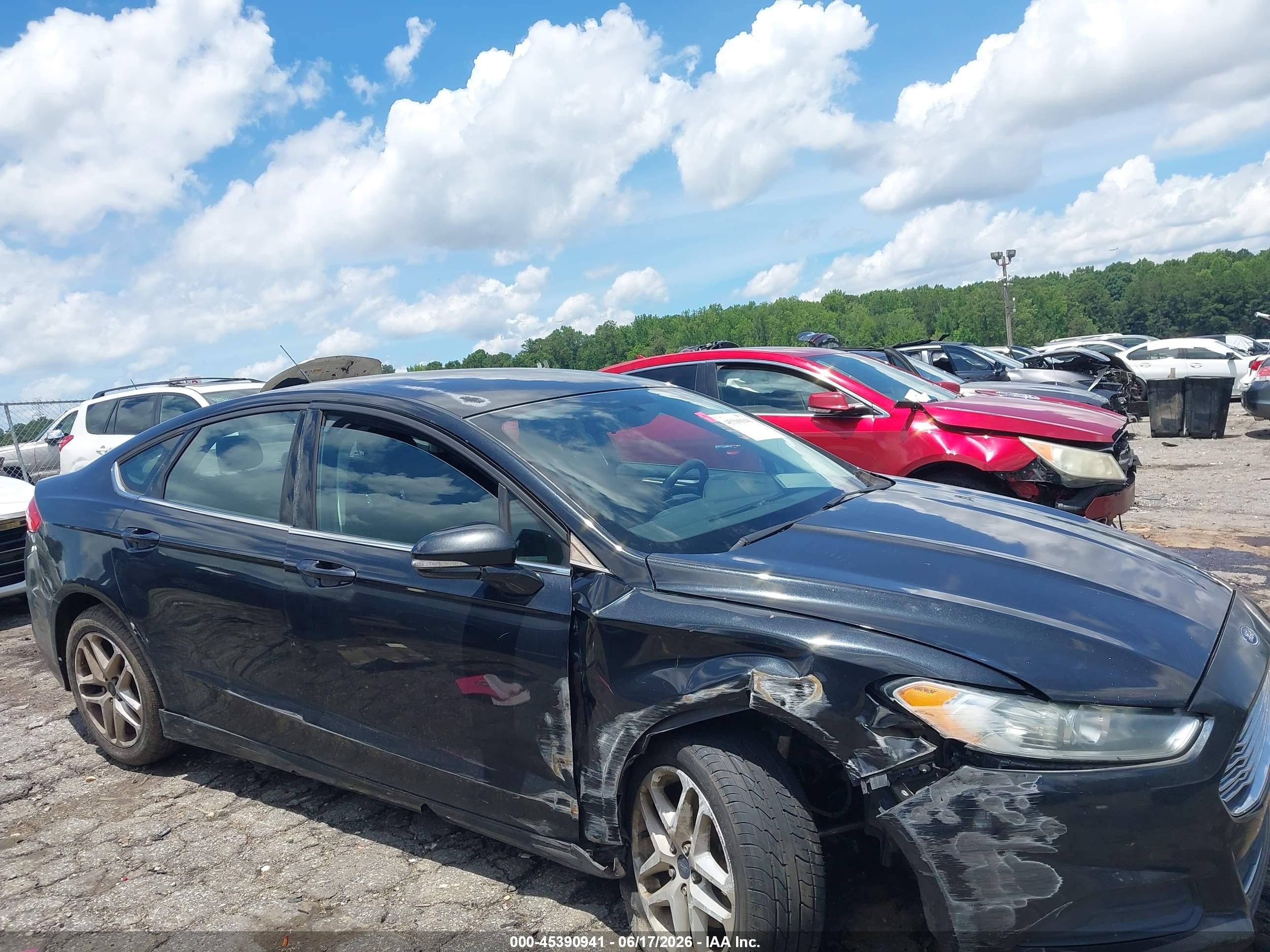 2014 Ford Fusion Se Black vin: 3FA6P0H74ER318403