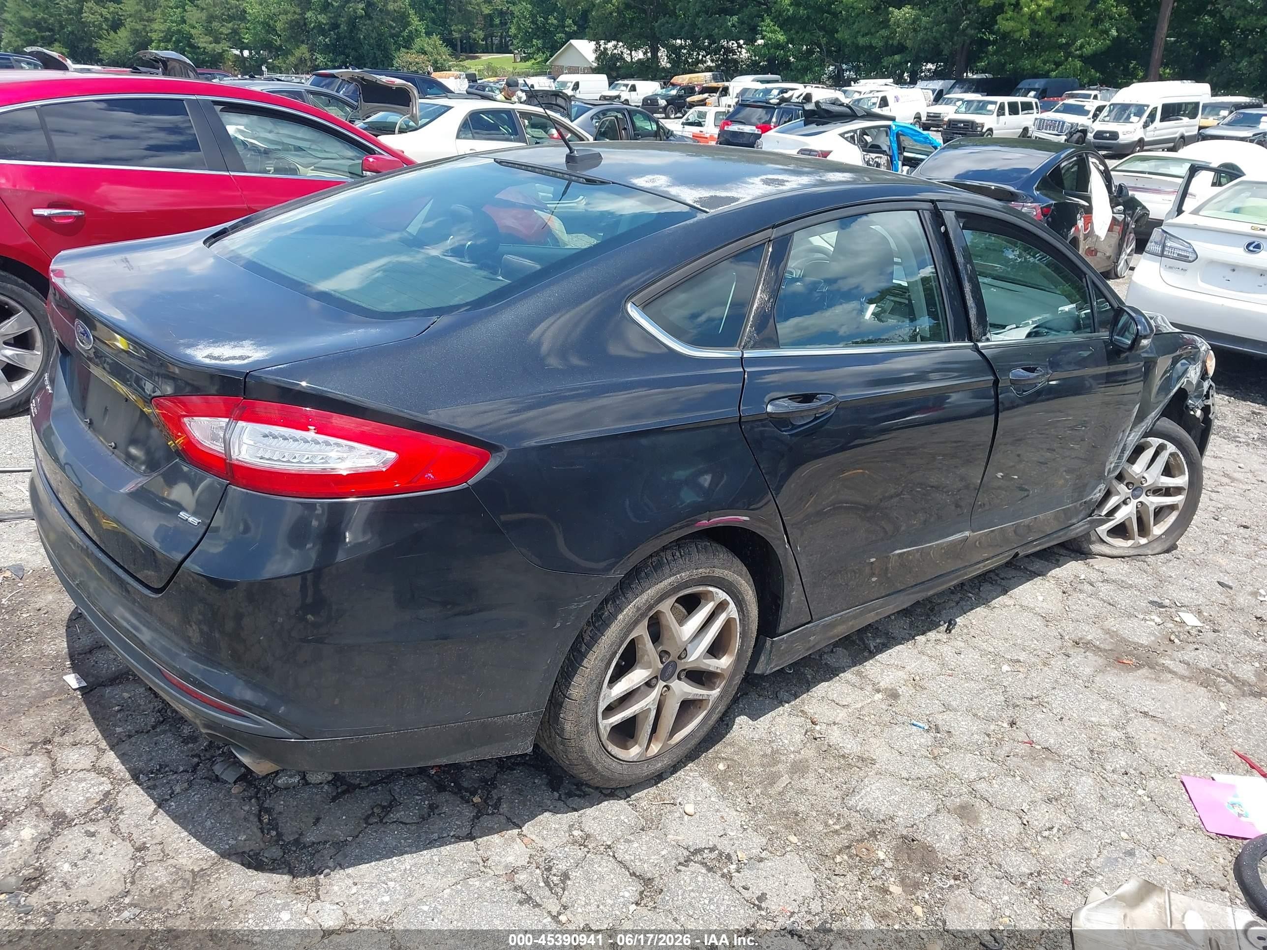 2014 Ford Fusion Se Black vin: 3FA6P0H74ER318403